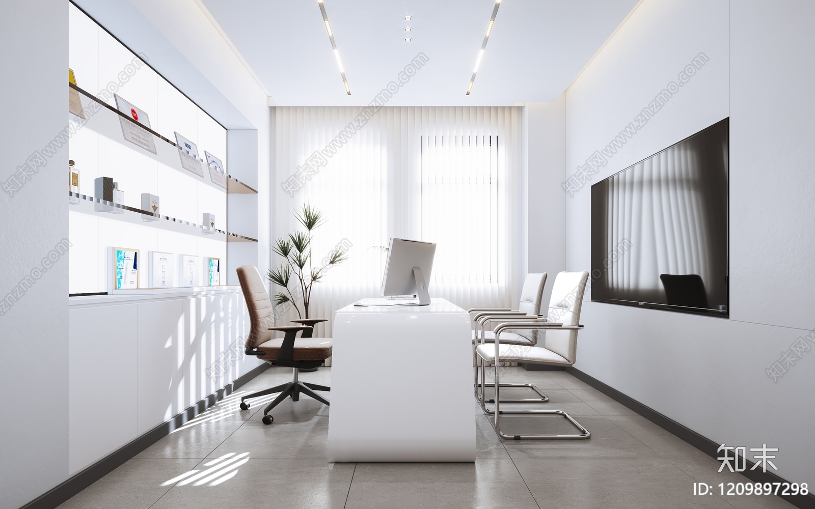 极简美容院3D模型下载【ID:1209897298】