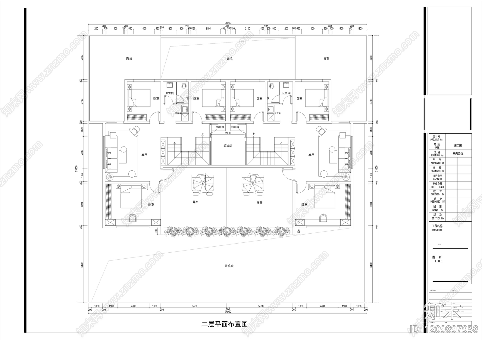 别墅cad施工图下载【ID:1209897958】