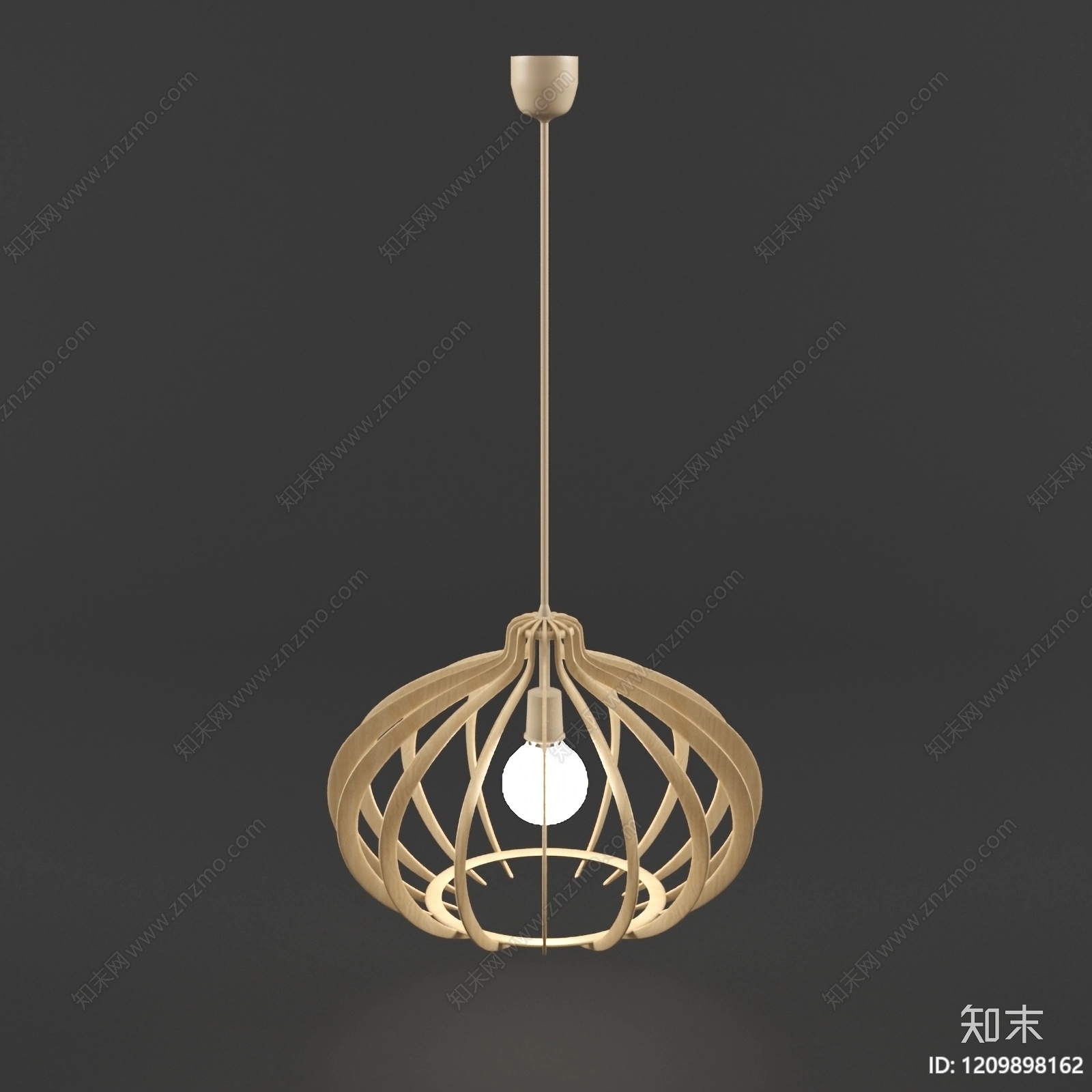 原木风吊灯3D模型下载【ID:1209898162】