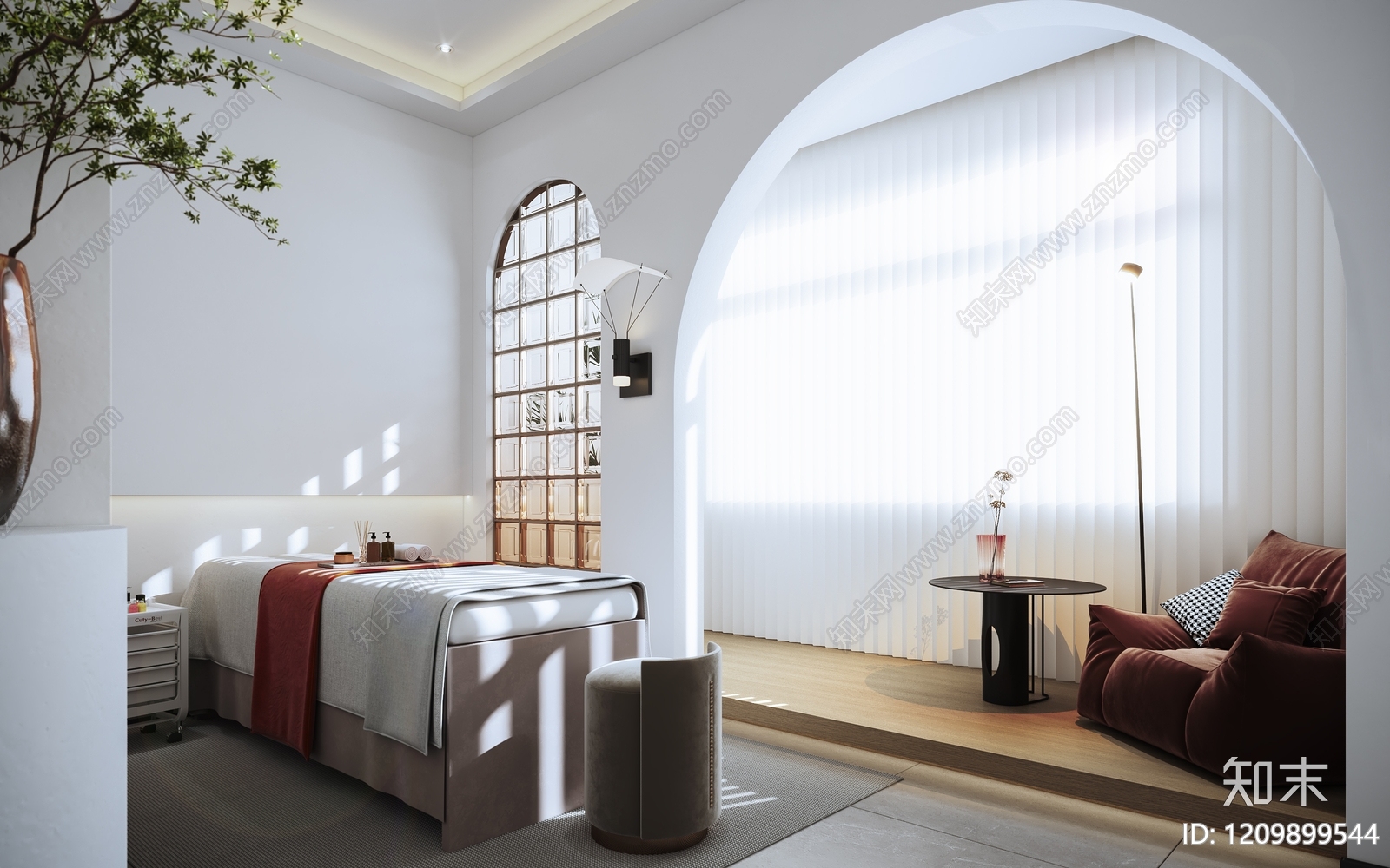现代简约美容院3D模型下载【ID:1209899544】