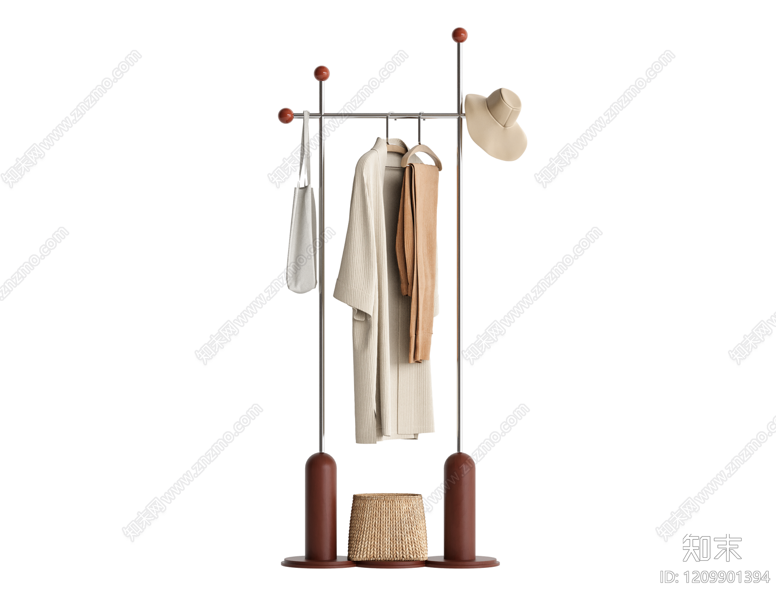 现代简约晾衣架3D模型下载【ID:1209901394】