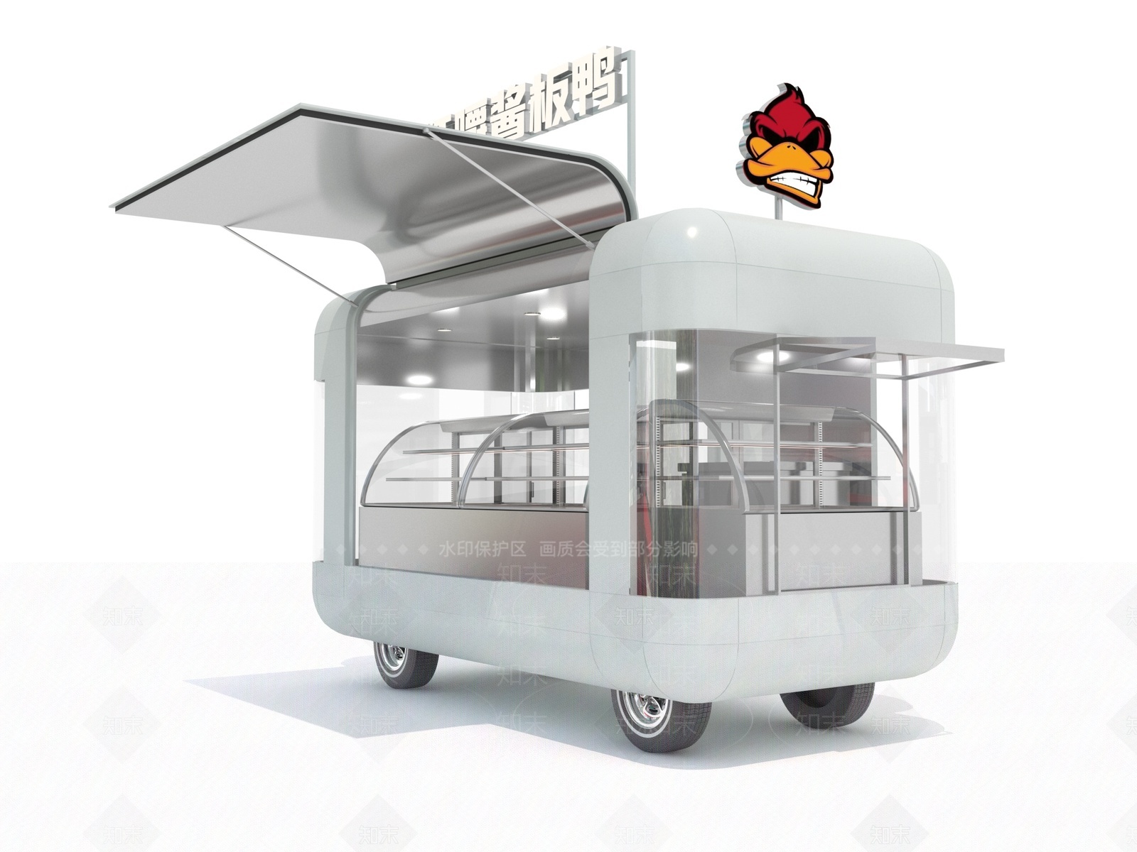 移动餐车3D模型下载【ID:1209901523】