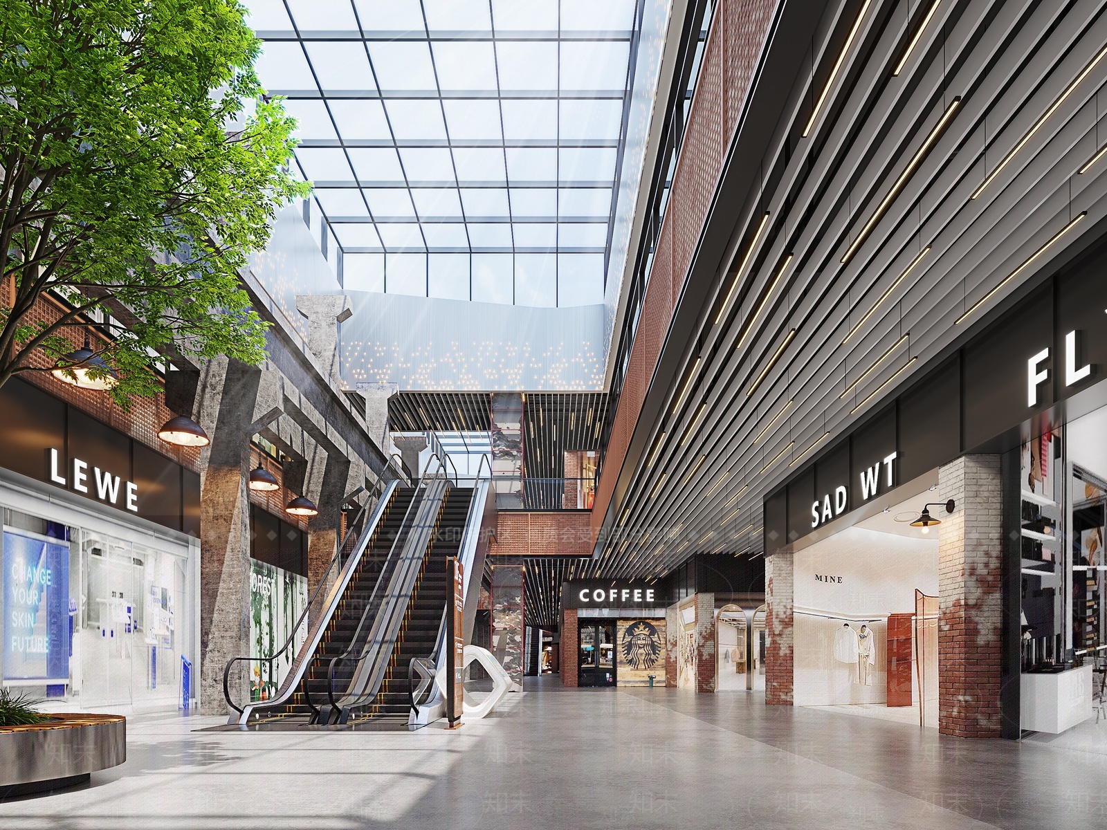 商场大厅3D模型下载【ID:1209901668】