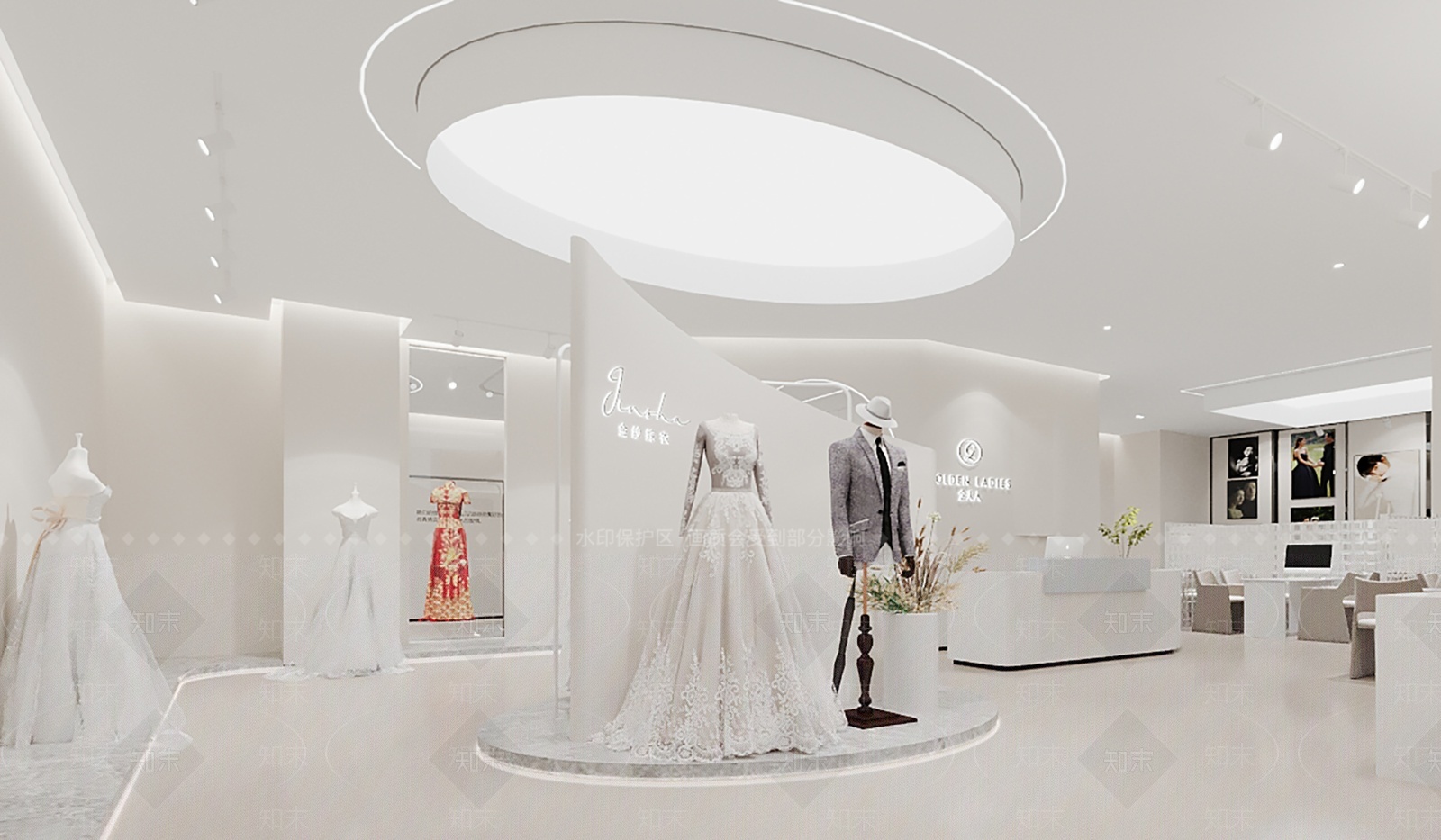 现代婚纱摄影店3D模型下载【ID:1209902604】