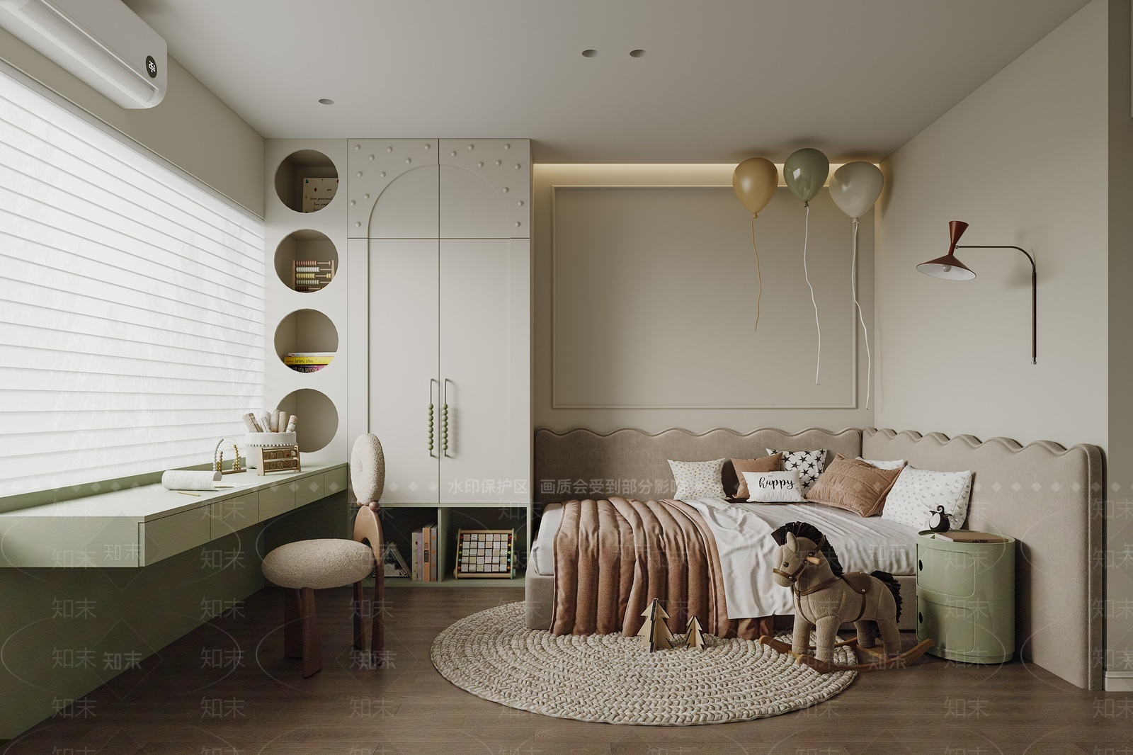 通用儿童房3D模型下载【ID:1209902972】