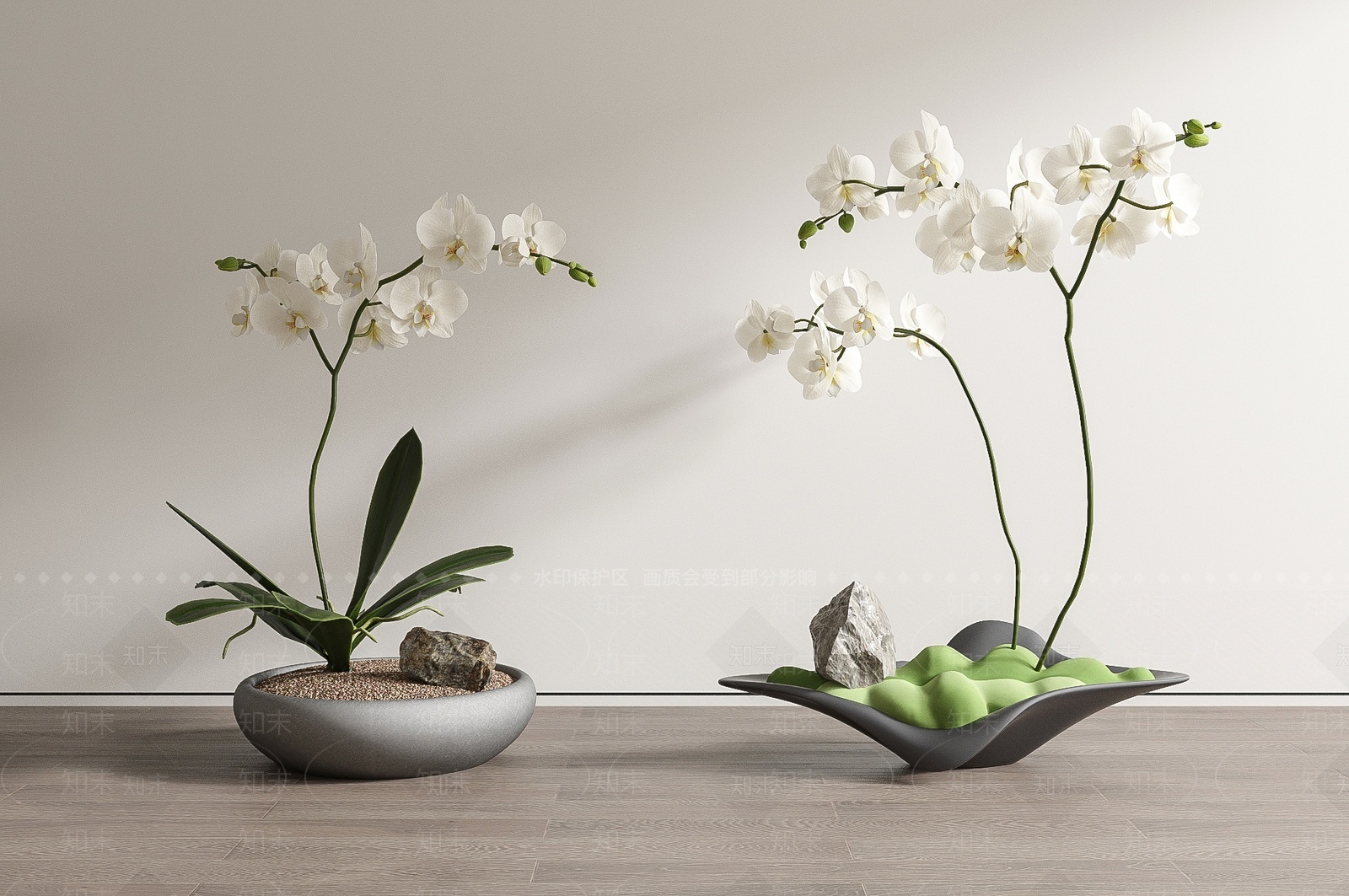 蝴蝶兰盆栽SU模型下载【ID:1209904425】