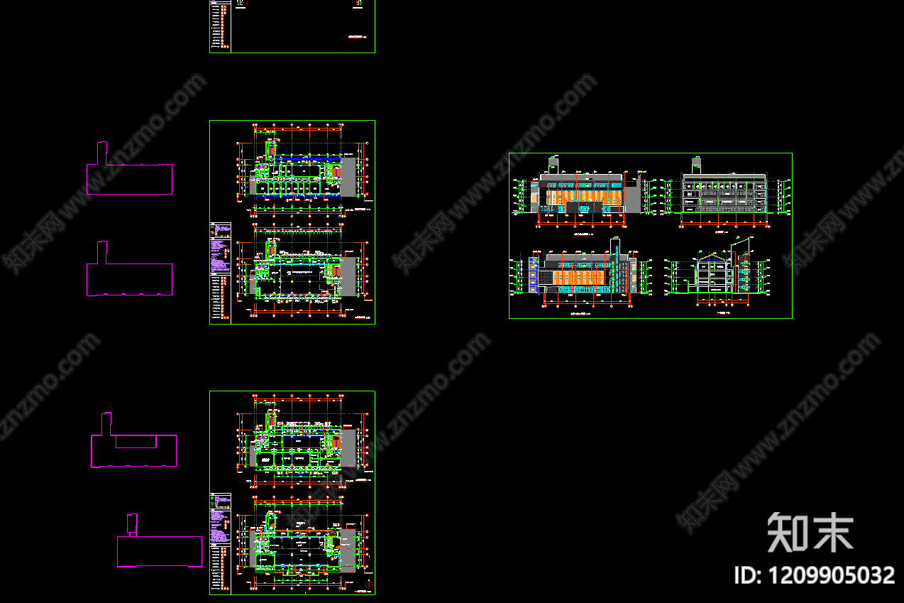 现代学校建筑cad施工图下载【ID:1209905032】