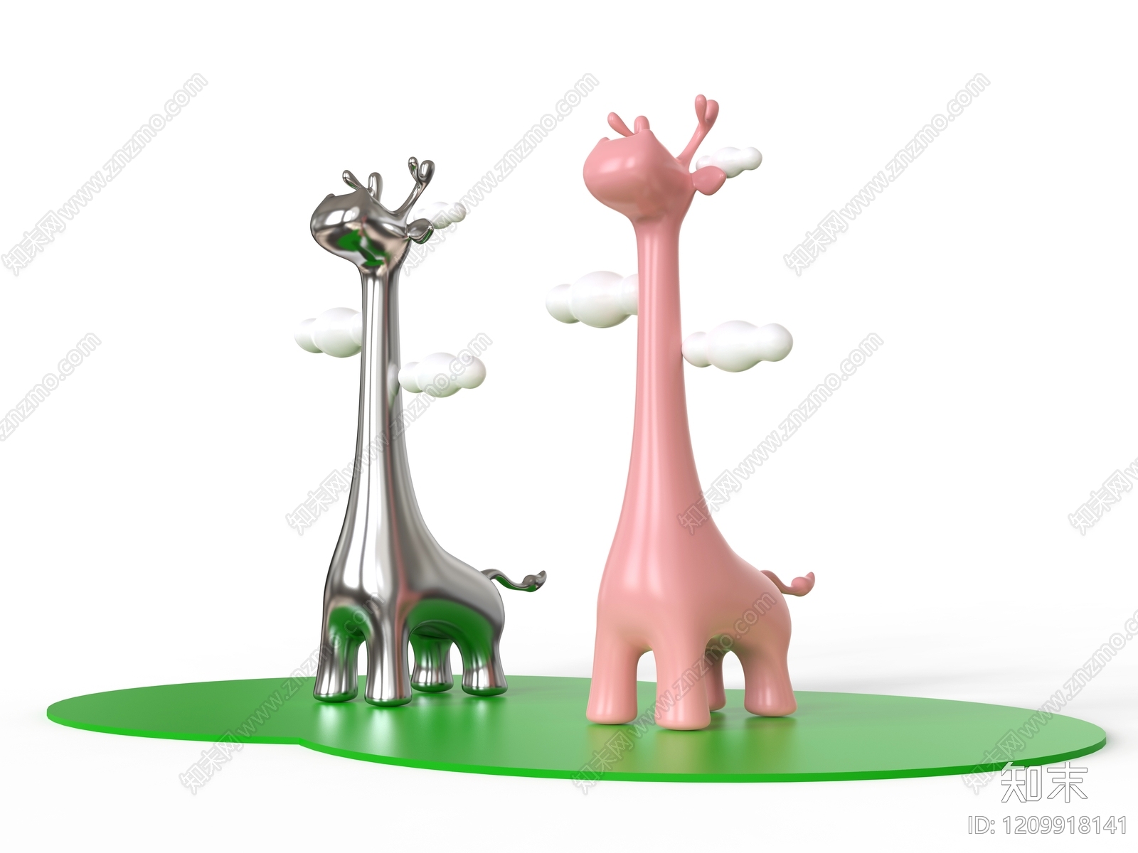 卡通简约风IP形象3D模型下载【ID:1209918141】