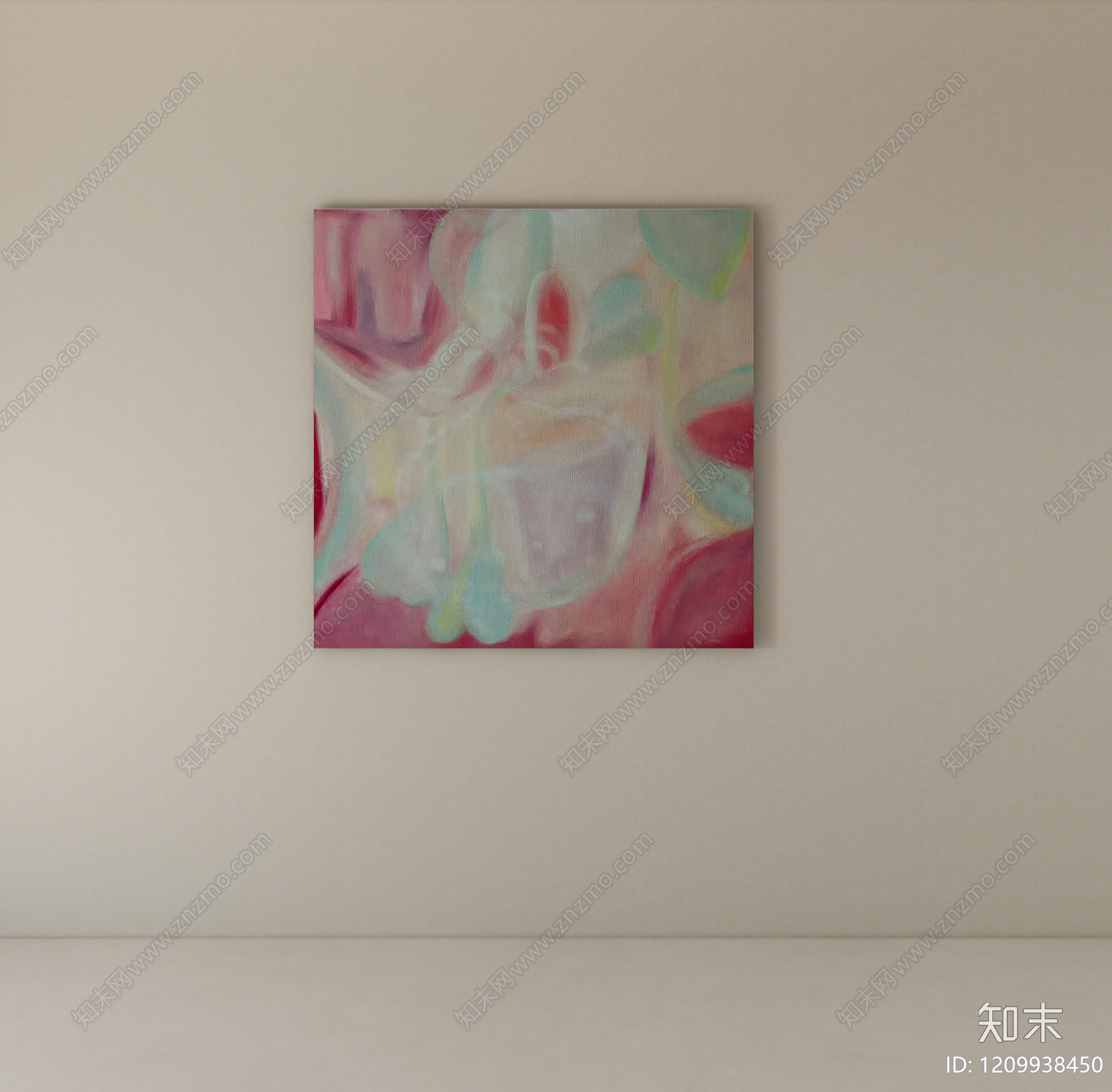 现代挂画SU模型下载【ID:1209938450】