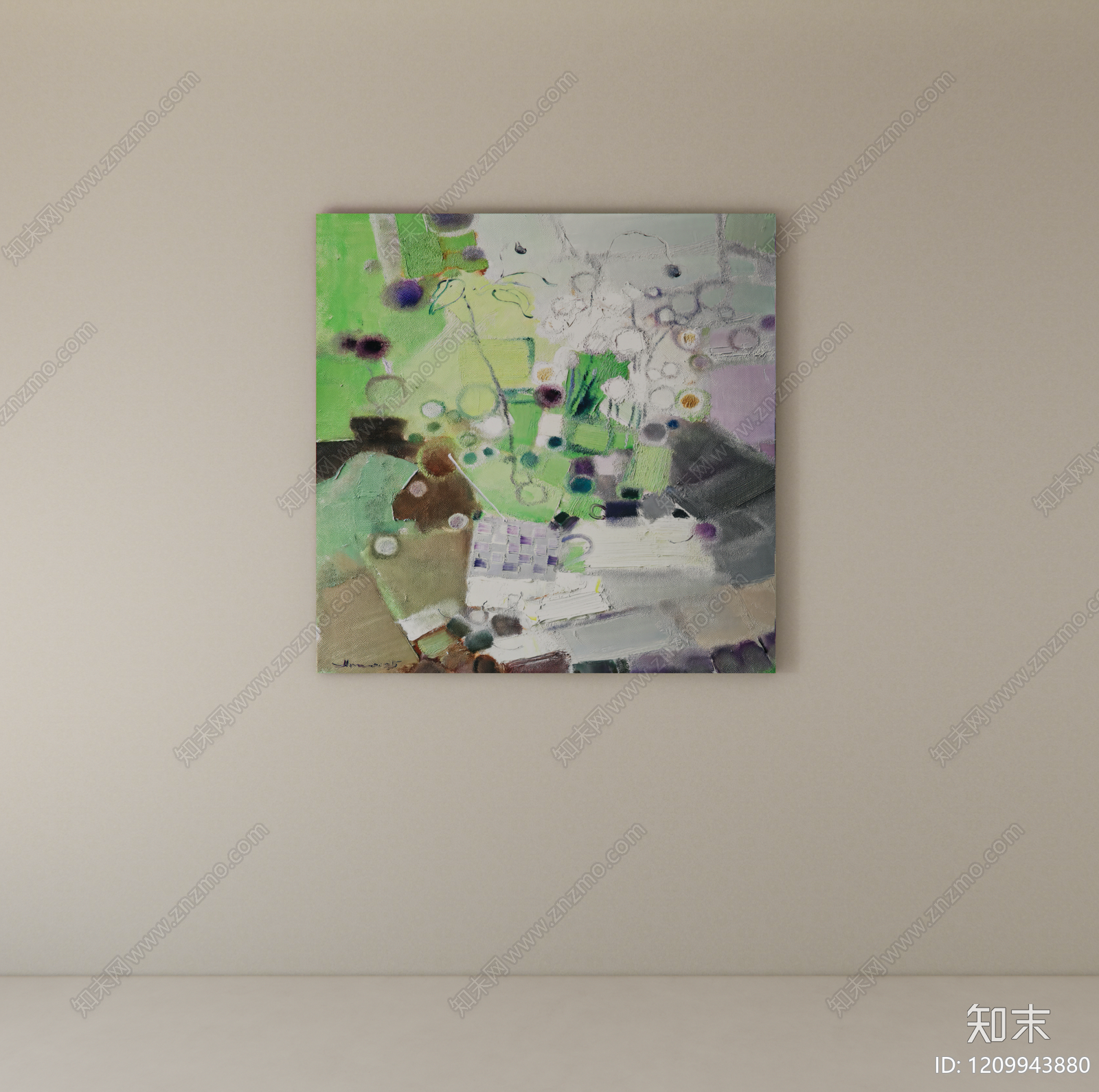 现代挂画SU模型下载【ID:1209943880】