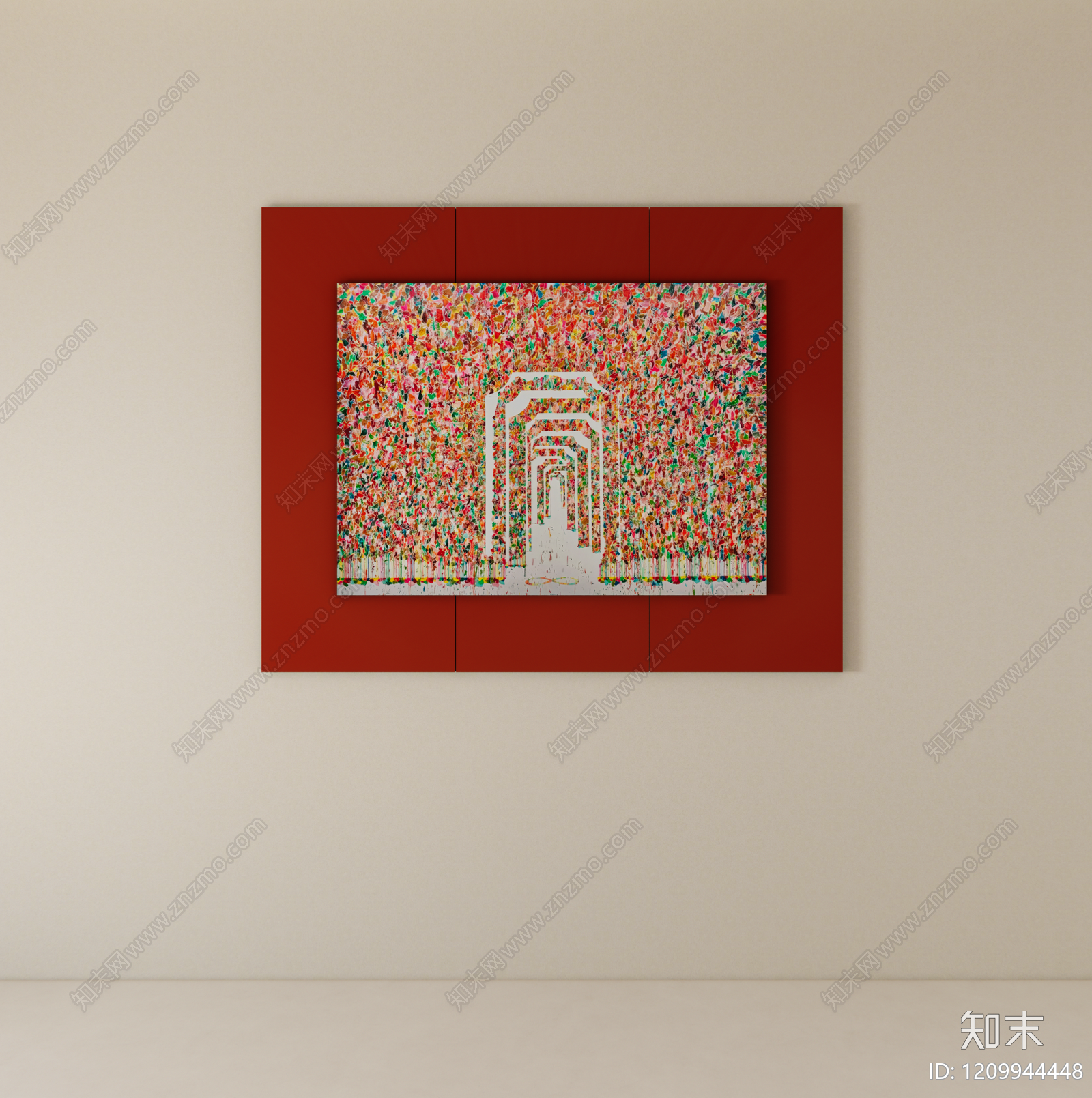 现代挂画SU模型下载【ID:1209944448】