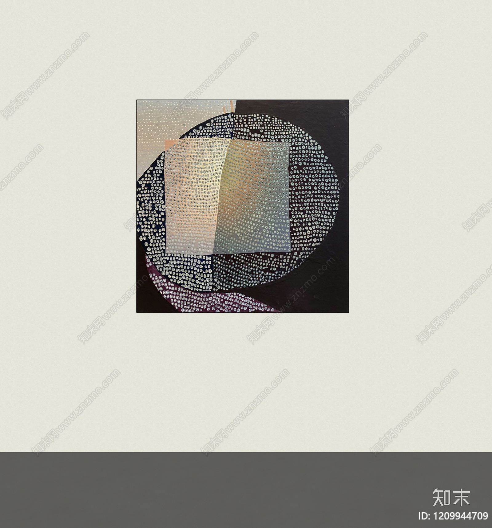 现代挂画SU模型下载【ID:1209944709】