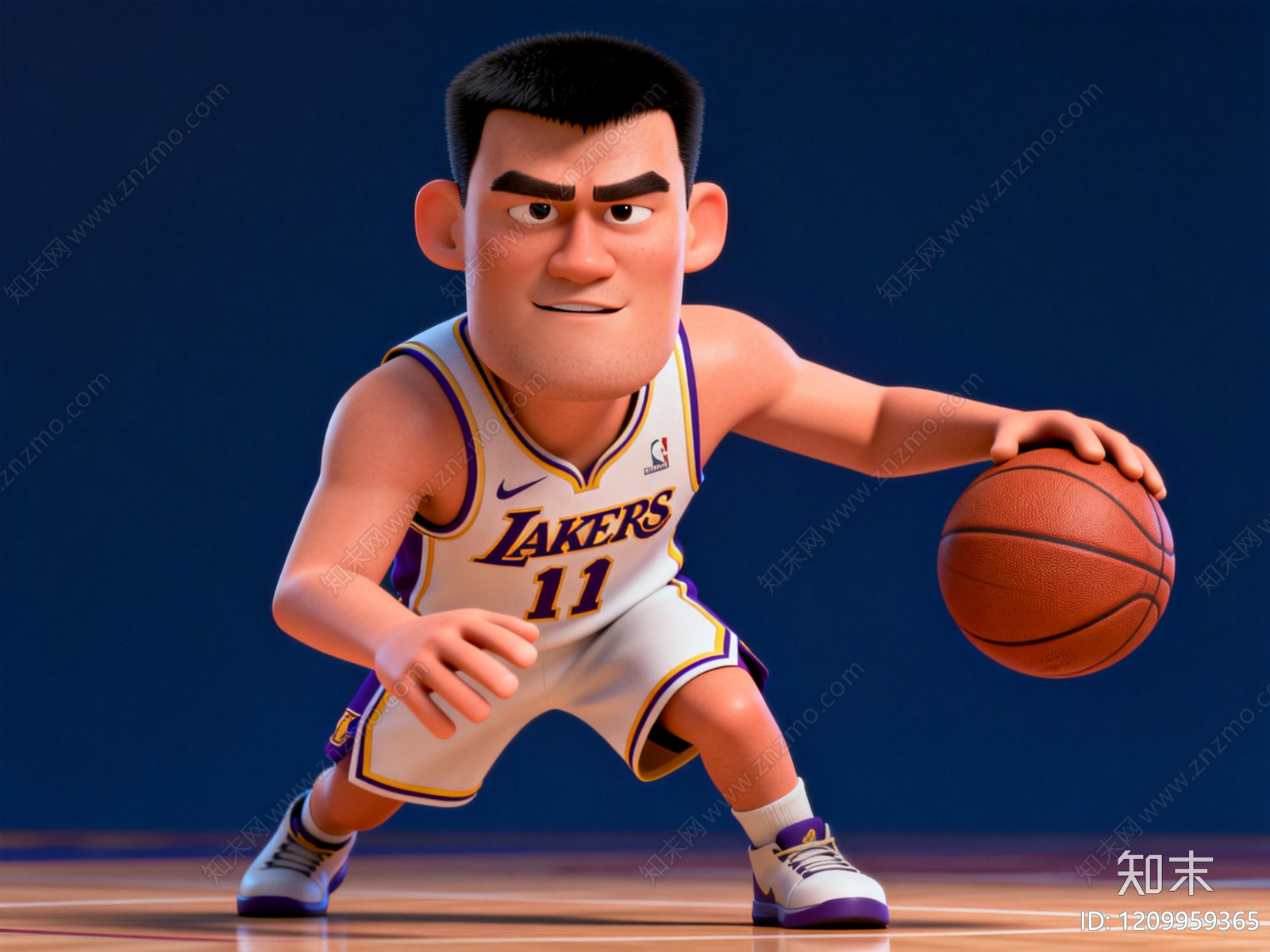 卡通建模风格虚拟人物3D模型下载【ID:1209959365】