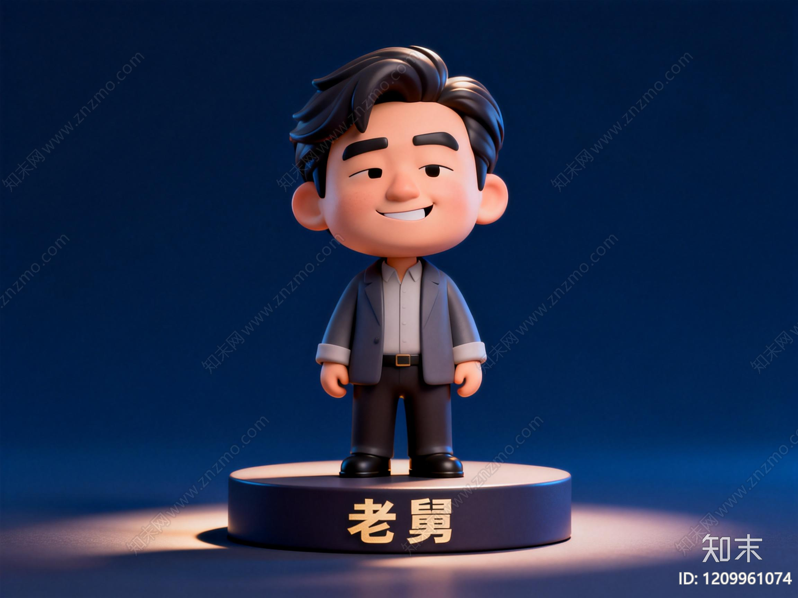 卡通风格雕塑摆件3D模型下载【ID:1209961074】