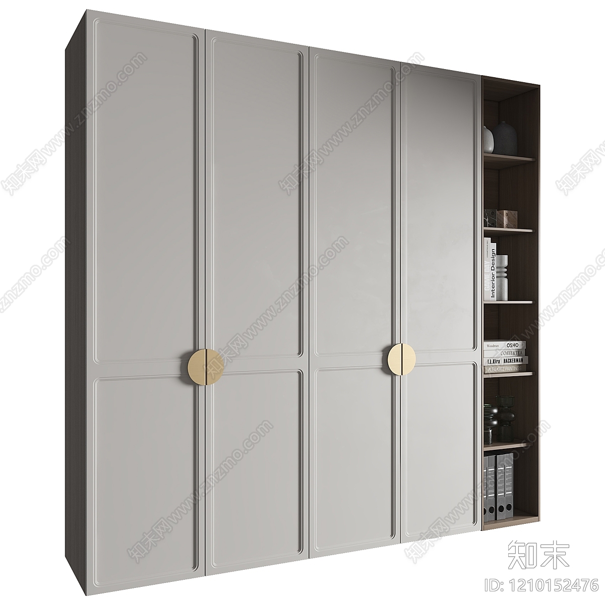 现代简约衣柜3D模型下载【ID:1210152476】