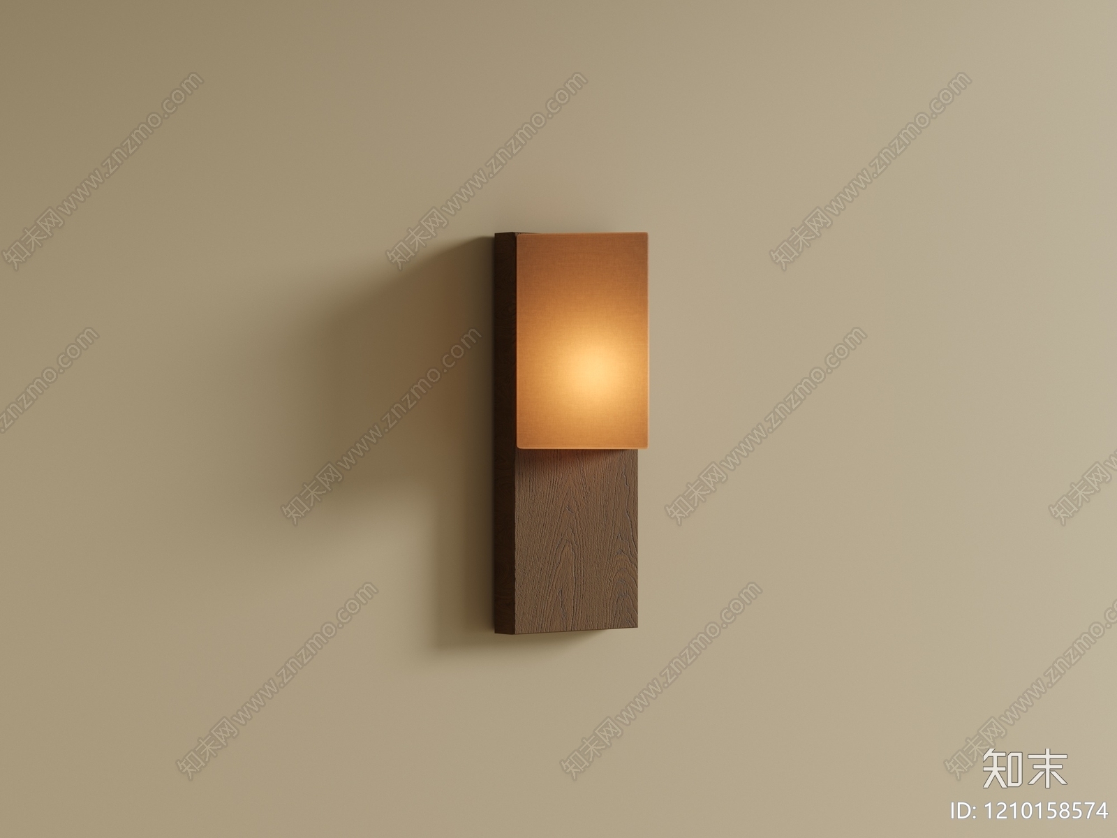 日式床头壁灯3D模型下载【ID:1210158574】