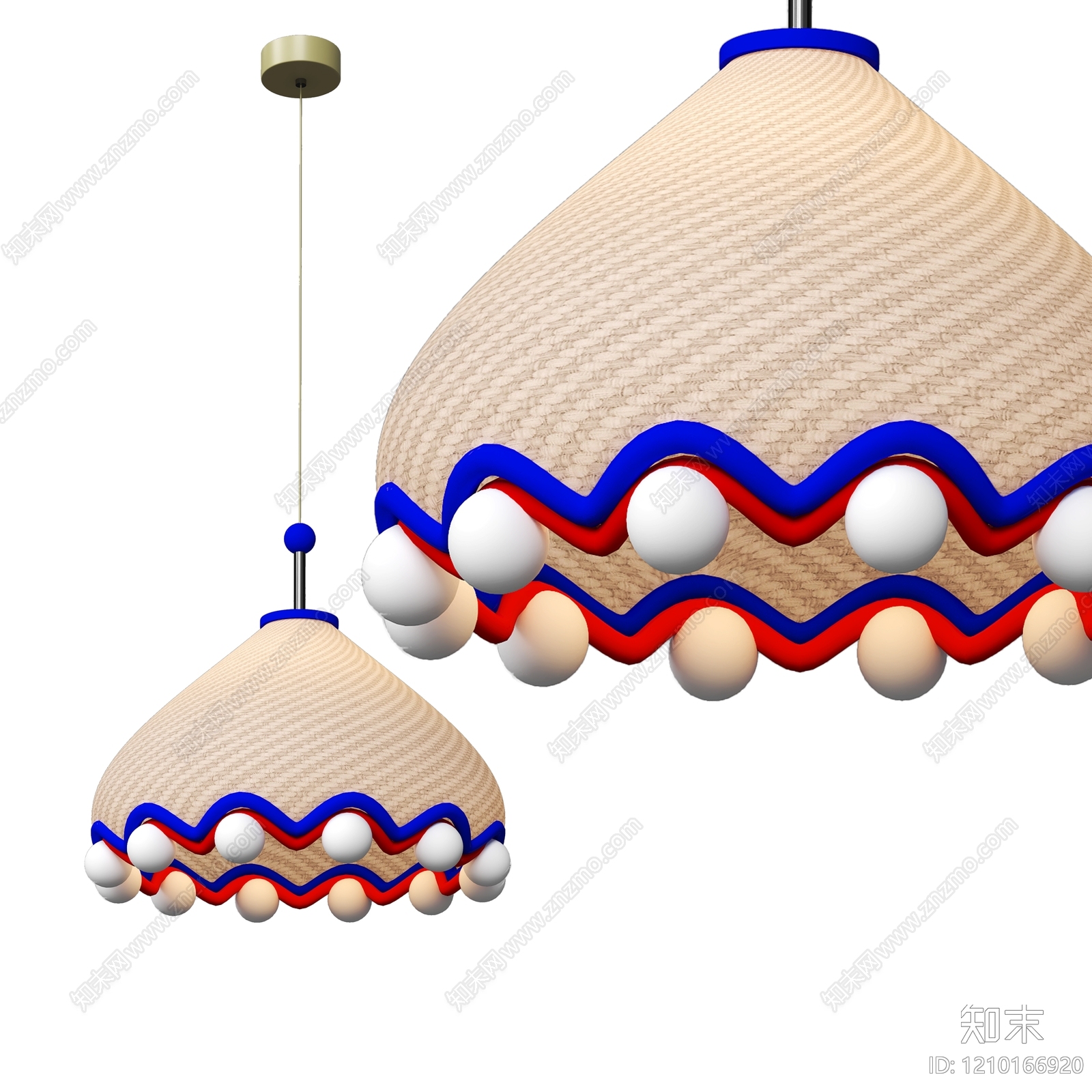 波普风儿童房吊灯3D模型下载【ID:1210166920】