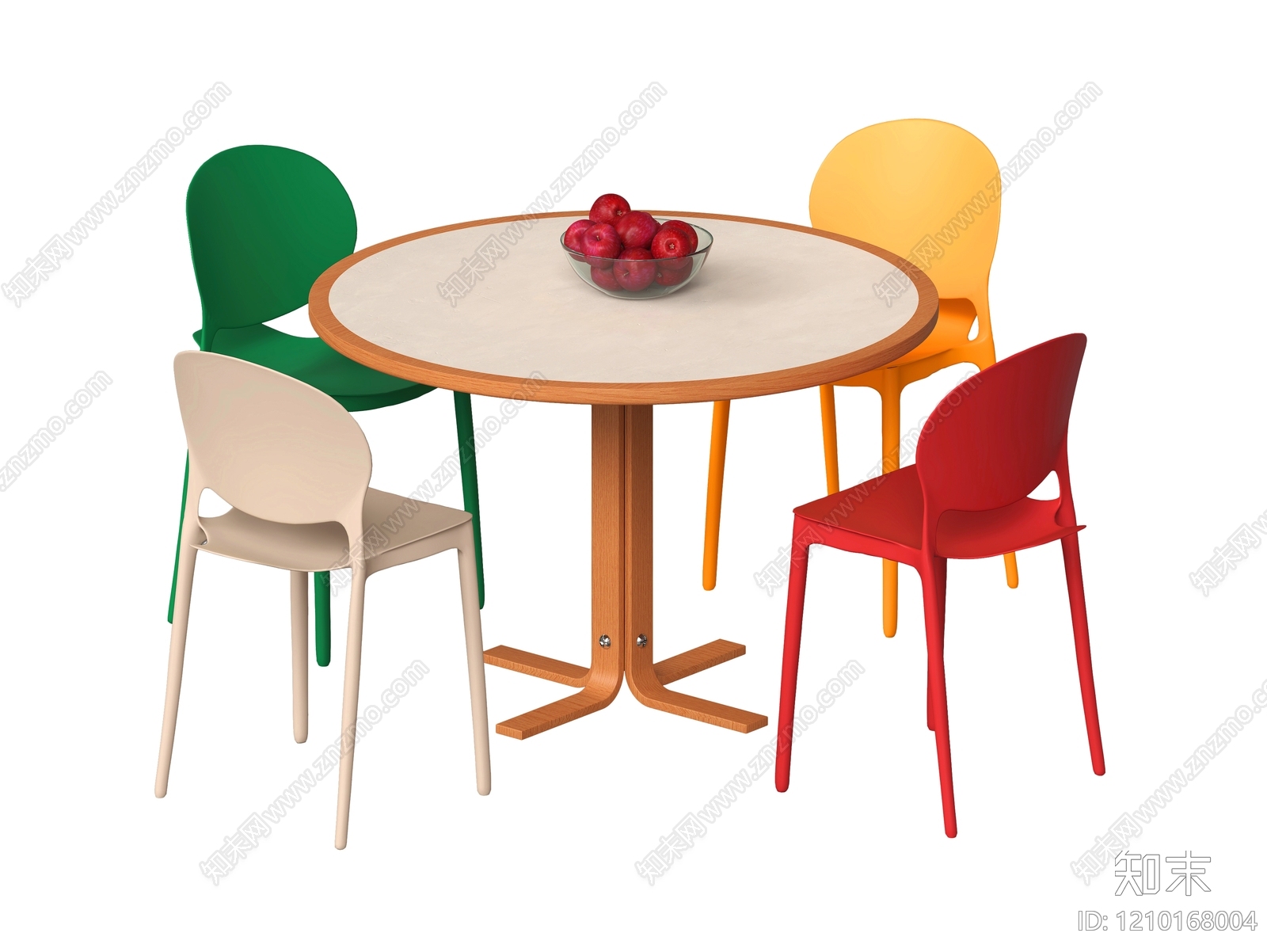 现代简约休闲桌椅3D模型下载【ID:1210168004】