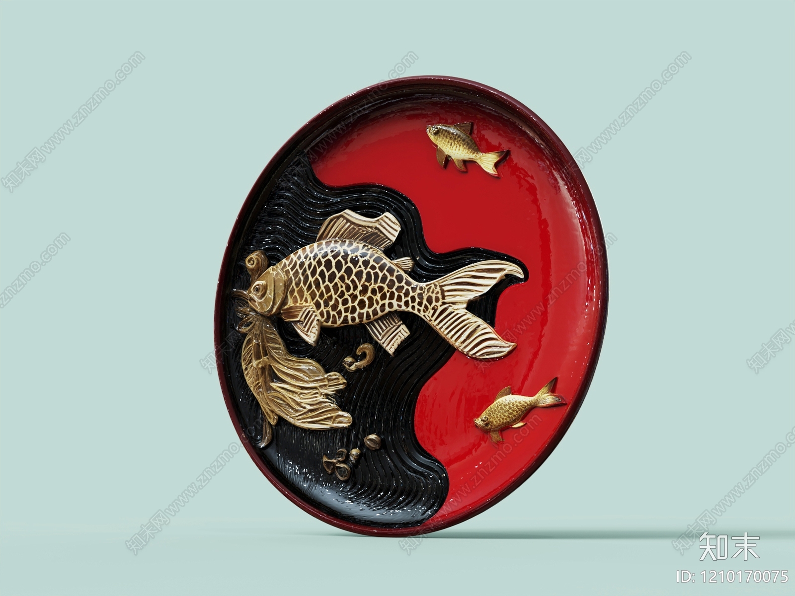 新中式挂件3D模型下载【ID:1210170075】