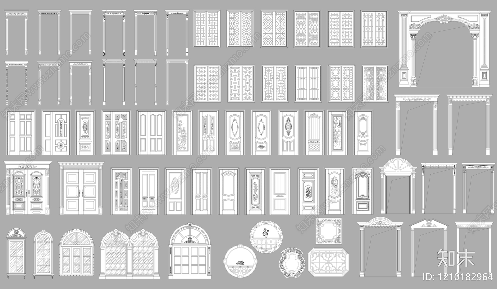 门窗表模板施工图下载【ID:1210182964】