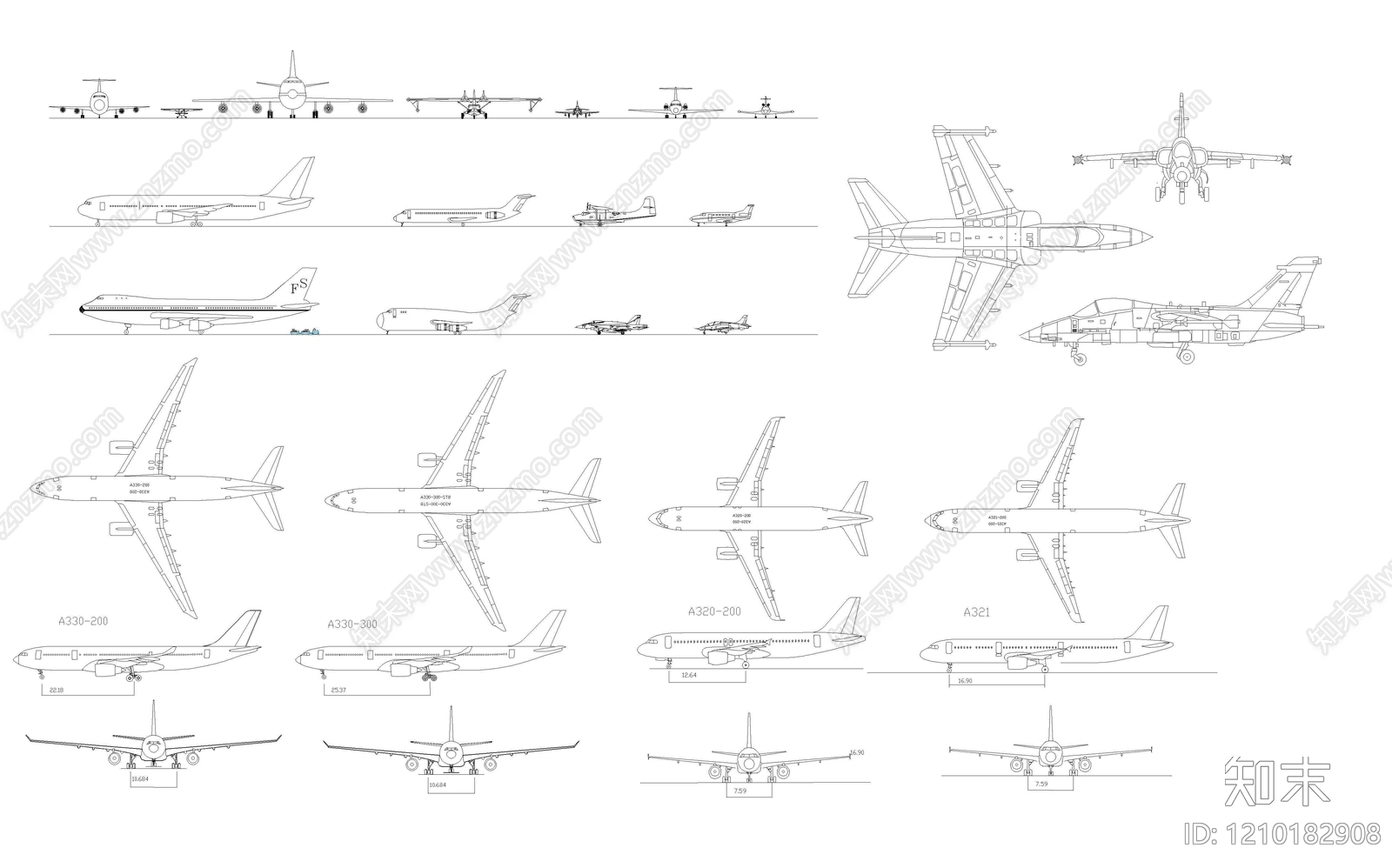 现代交通工具图库施工图下载【ID:1210182908】