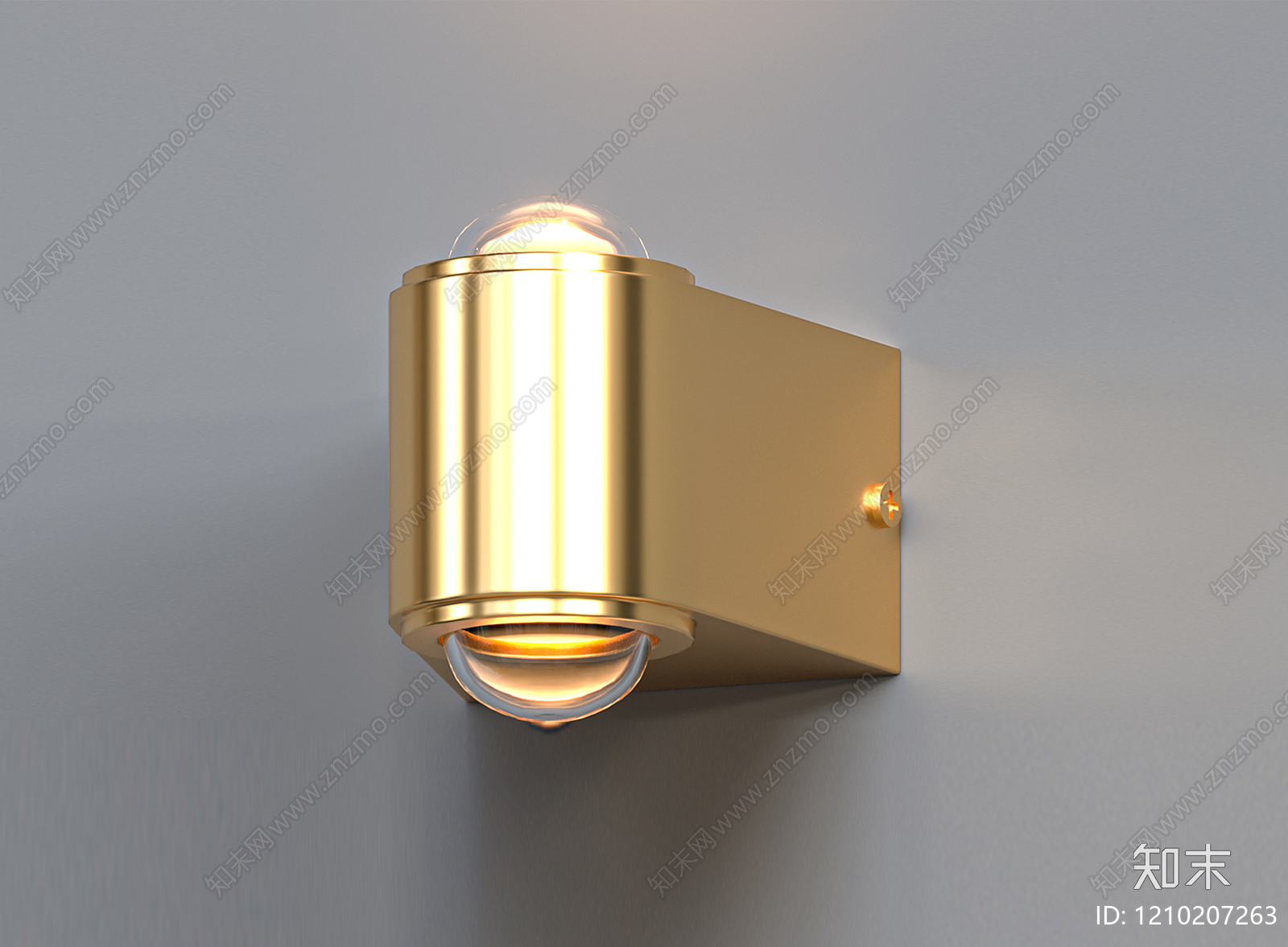 现代简约水晶壁灯3D模型下载【ID:1210207263】