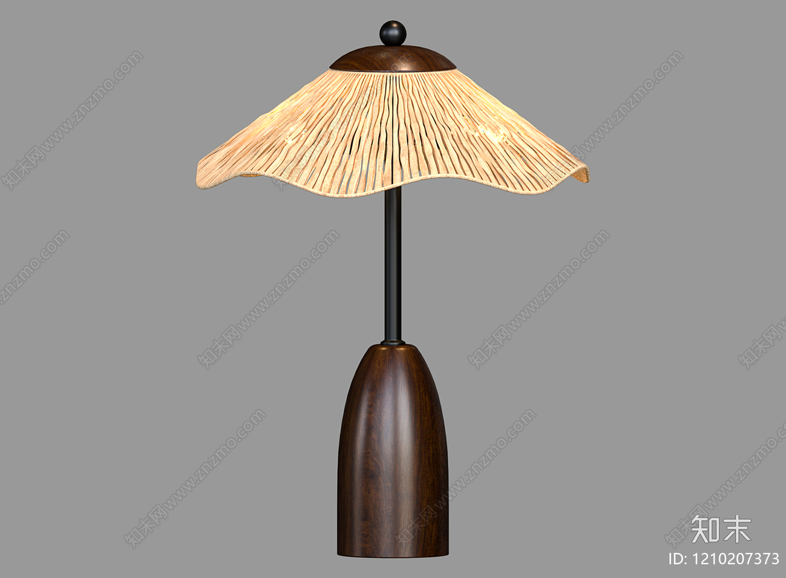 新中式台灯3D模型下载【ID:1210207373】