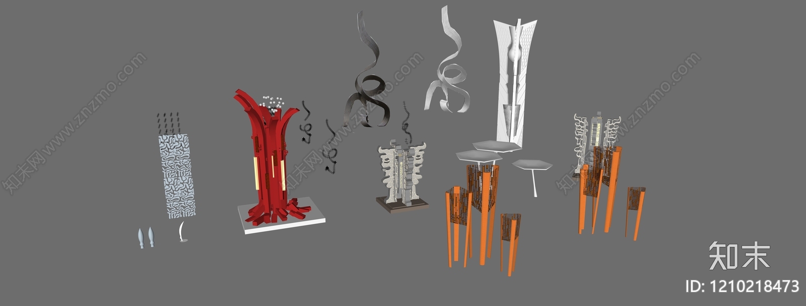 现代轻奢塔楼SU模型下载【ID:1210218473】