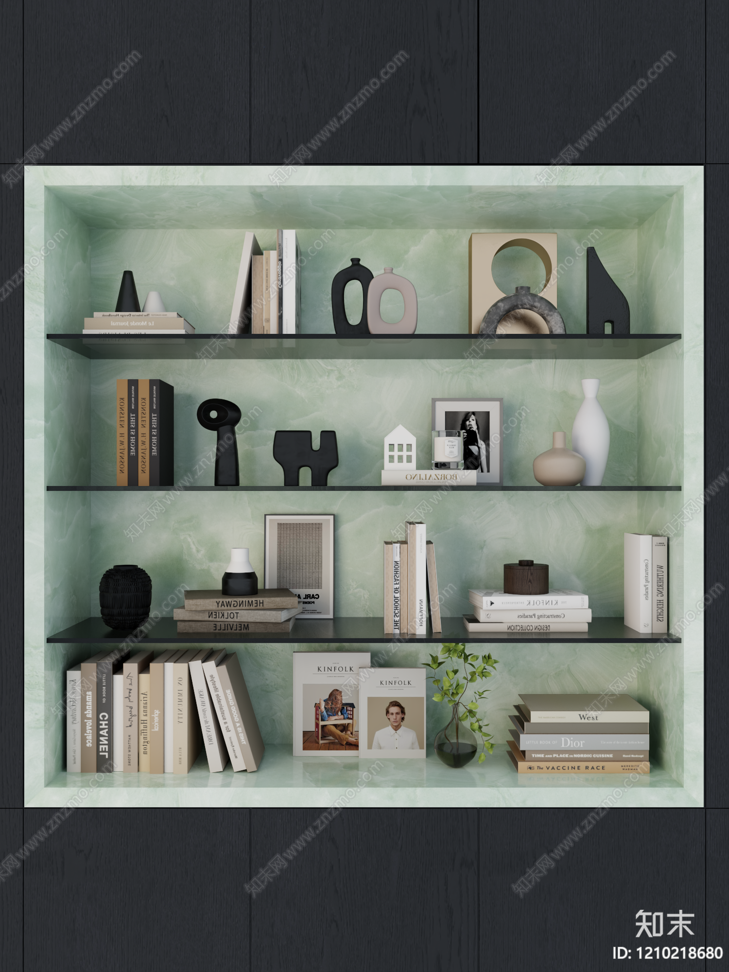 现代简约摆件组合3D模型下载【ID:1210218680】