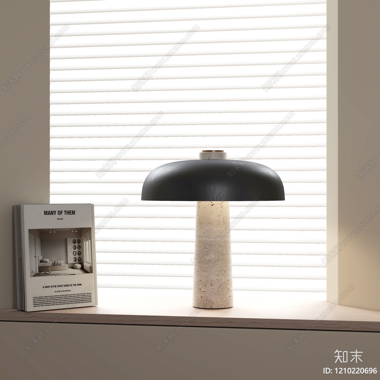 奶油风台灯3D模型下载【ID:1210220696】