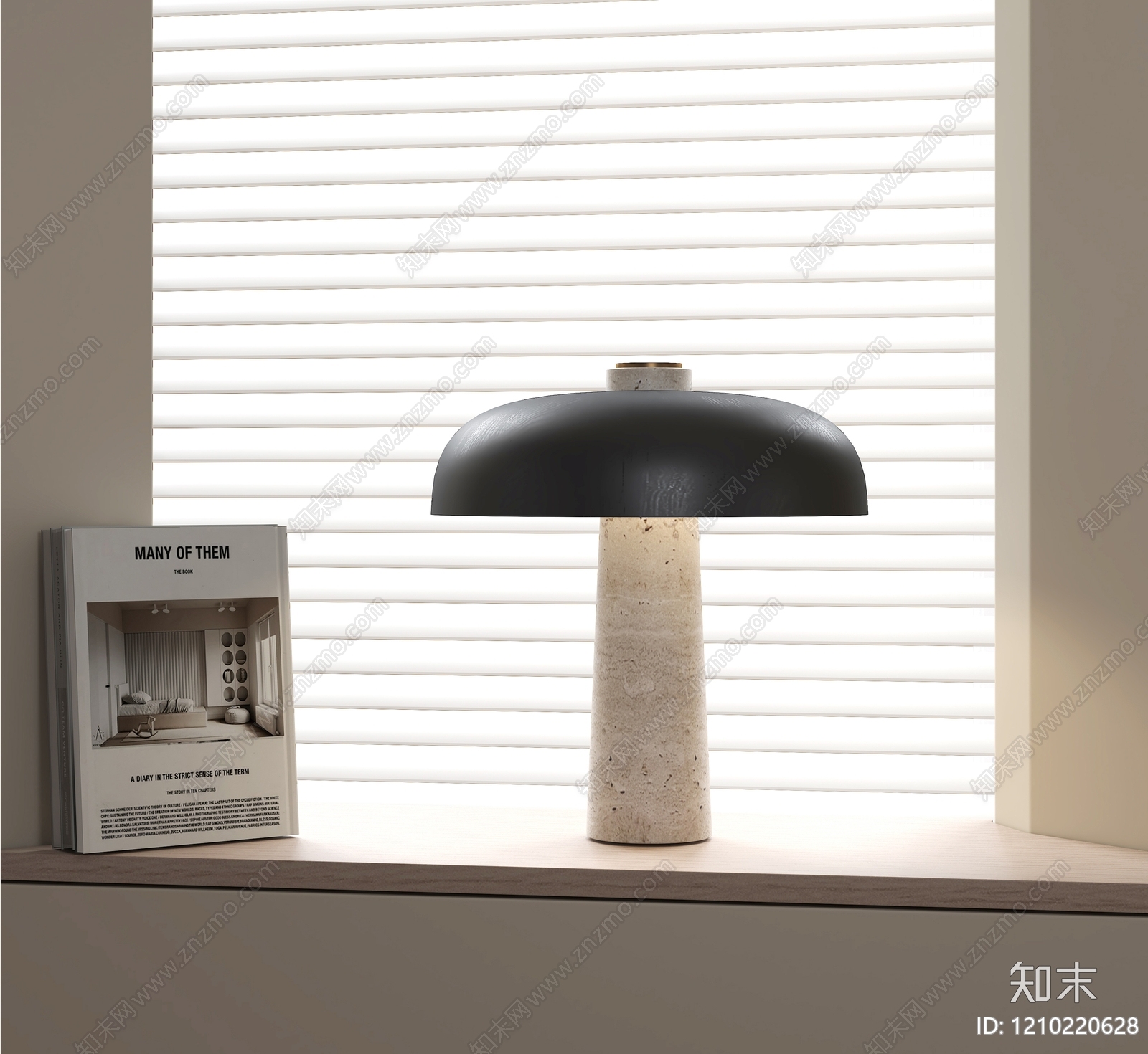 现代轻奢台灯SU模型下载【ID:1210220628】