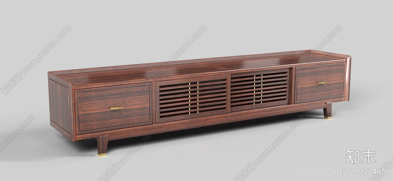 新中式电视柜3D模型下载【ID:1210224650】