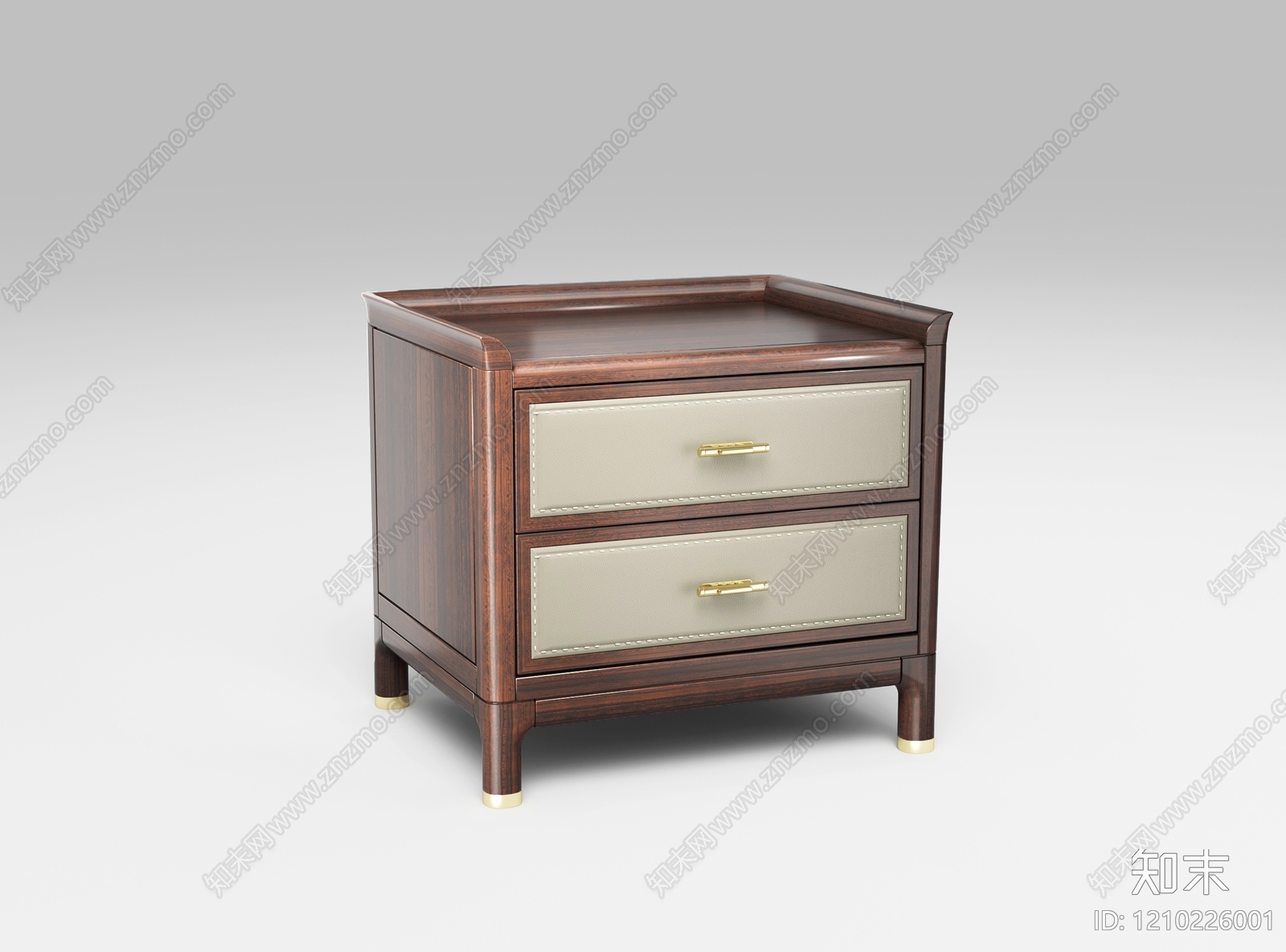 新中式床头柜3D模型下载【ID:1210226001】