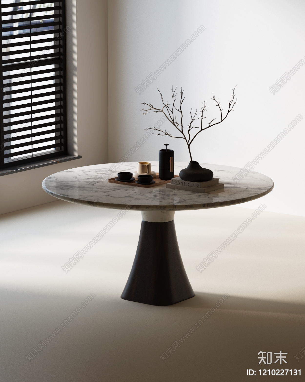 意式餐桌3D模型下载【ID:1210227131】