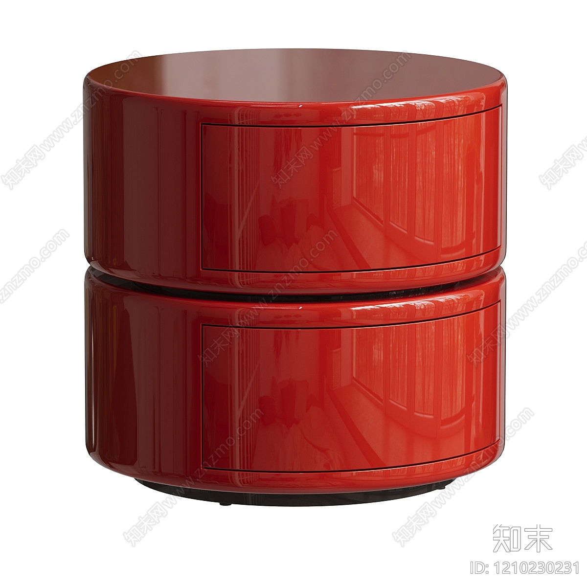 现代极简床头柜3D模型下载【ID:1210230231】