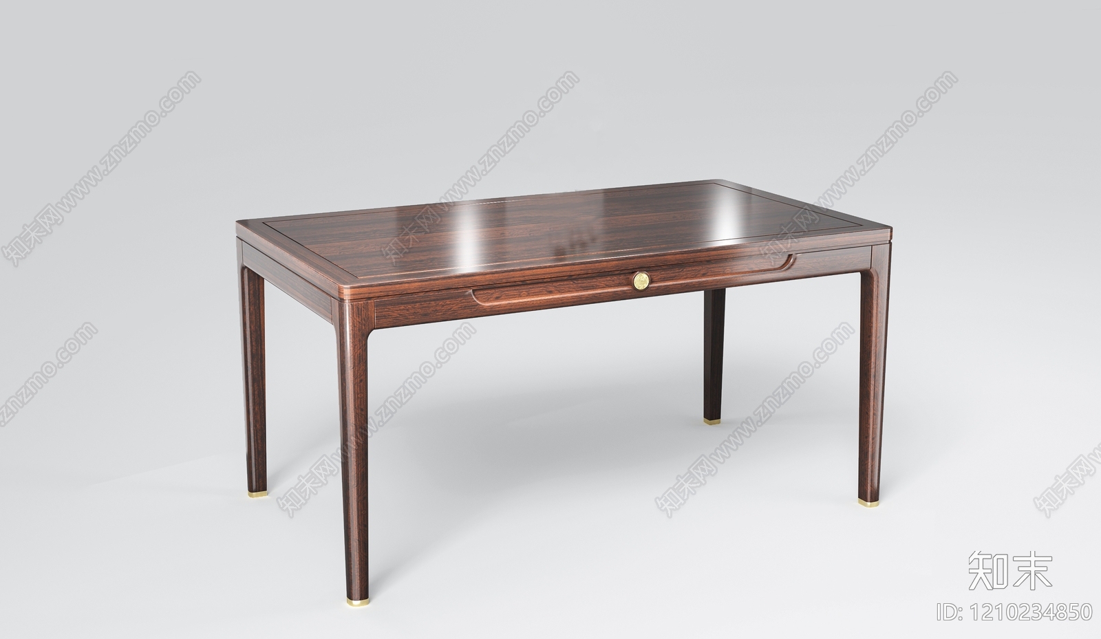 新中式餐桌3D模型下载【ID:1210234850】