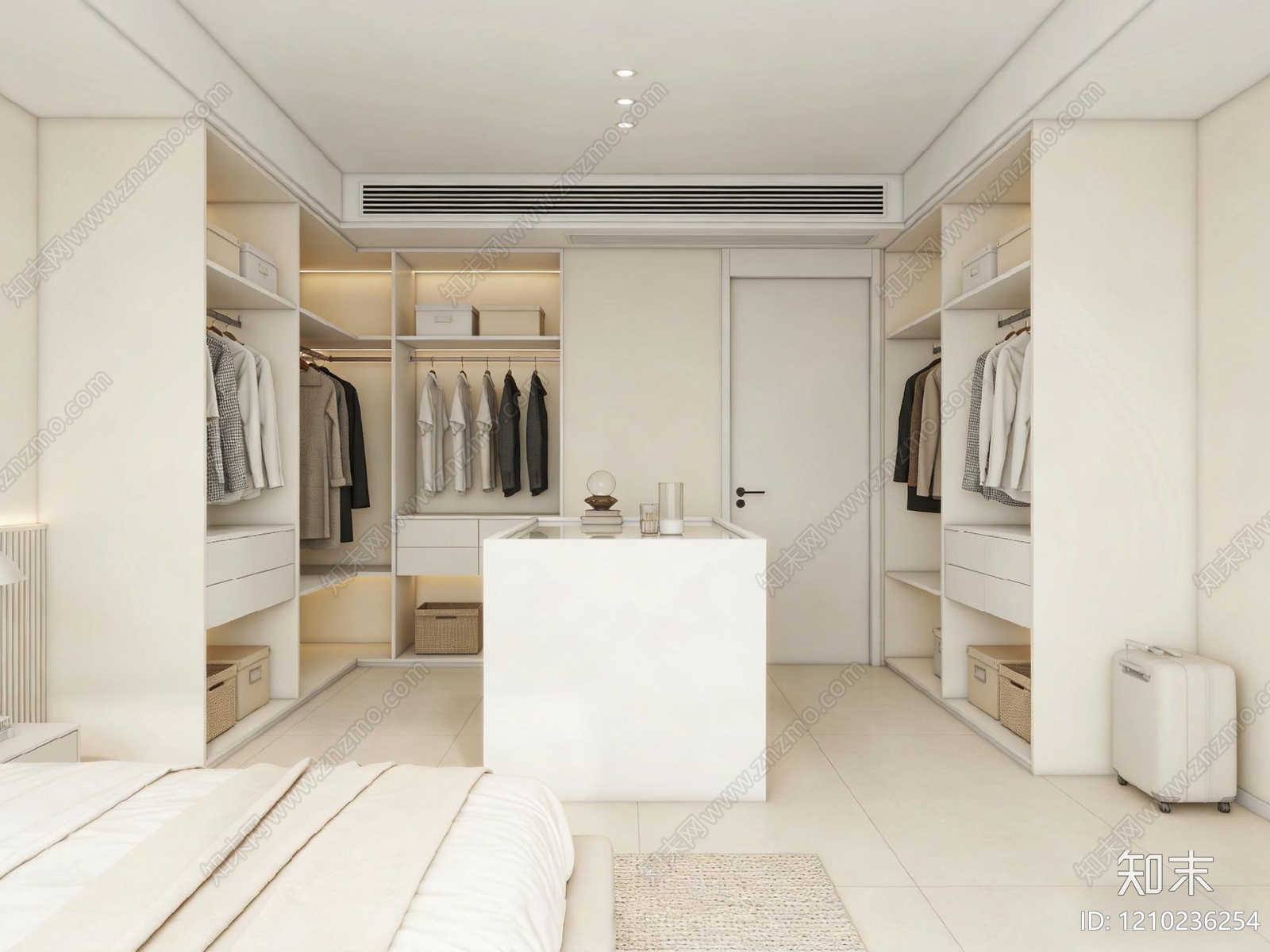 现代卧室贴图下载【ID:1210236254】