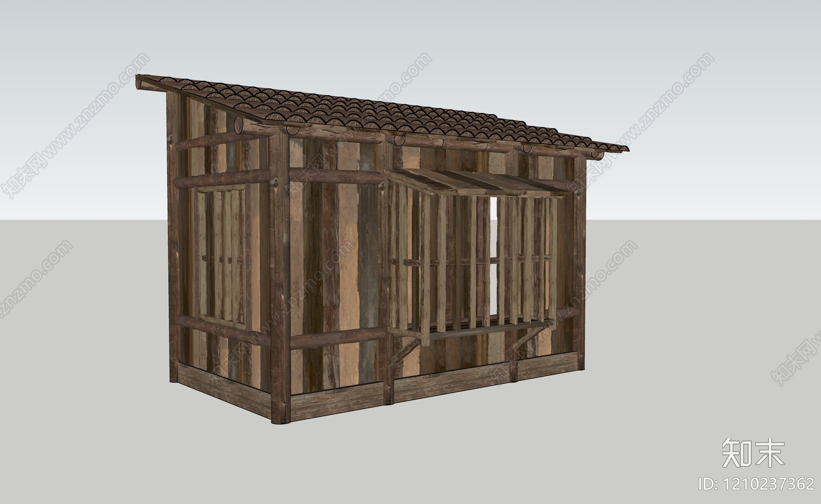 中式古建筑SU模型下载【ID:1210237362】