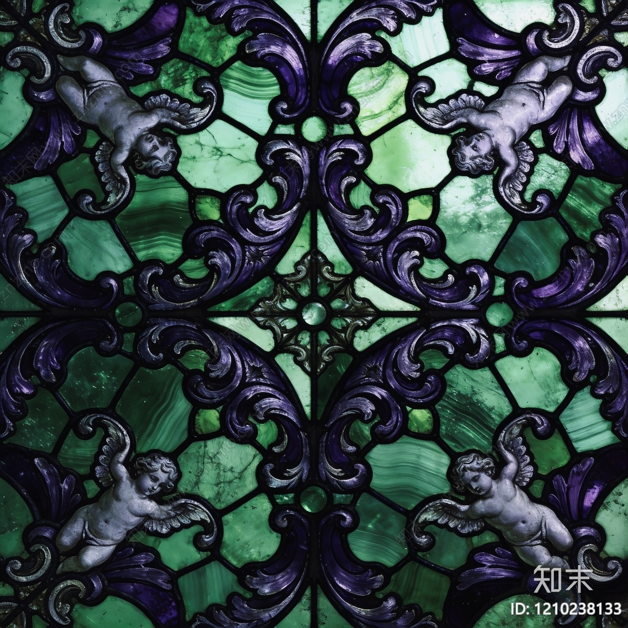 欧式艺术玻璃贴图下载【ID:1210238133】