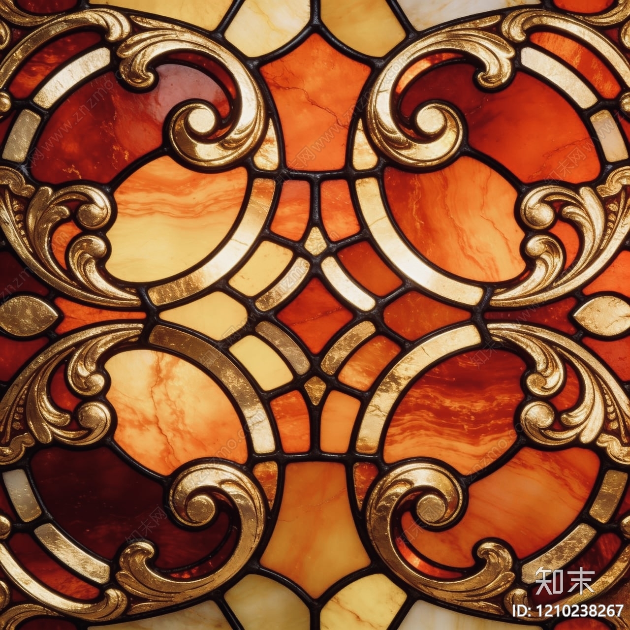 欧式艺术玻璃贴图下载【ID:1210238267】