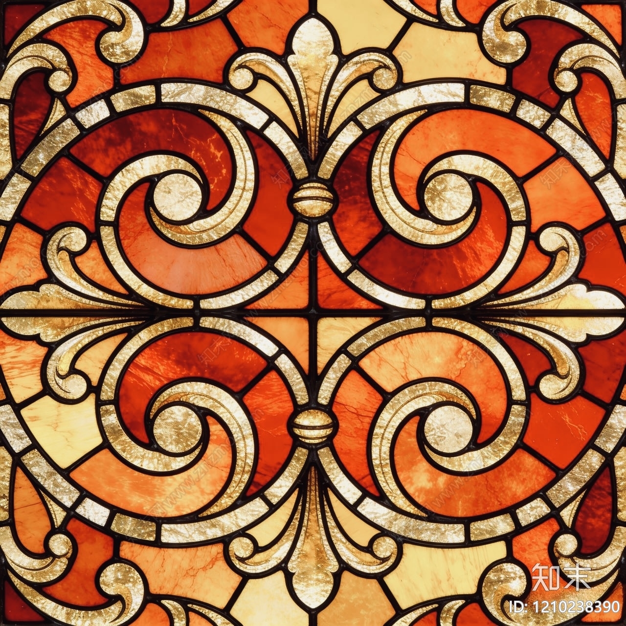 欧式艺术玻璃贴图下载【ID:1210238390】