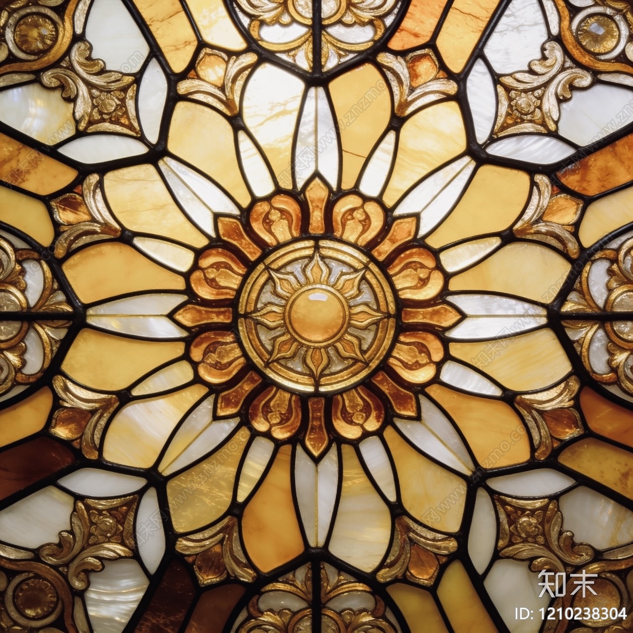 欧式艺术玻璃贴图下载【ID:1210238304】