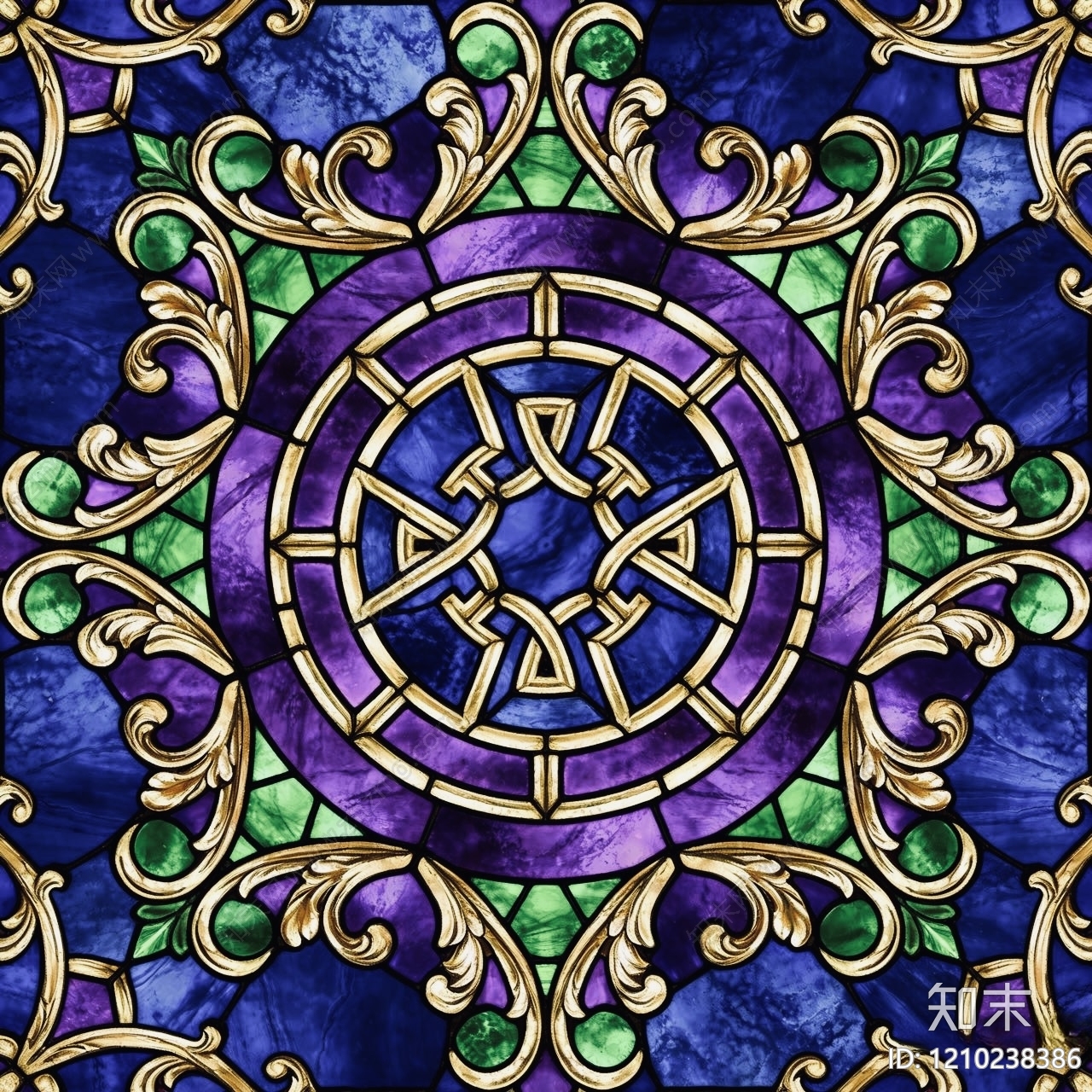 欧式艺术玻璃贴图下载【ID:1210238386】