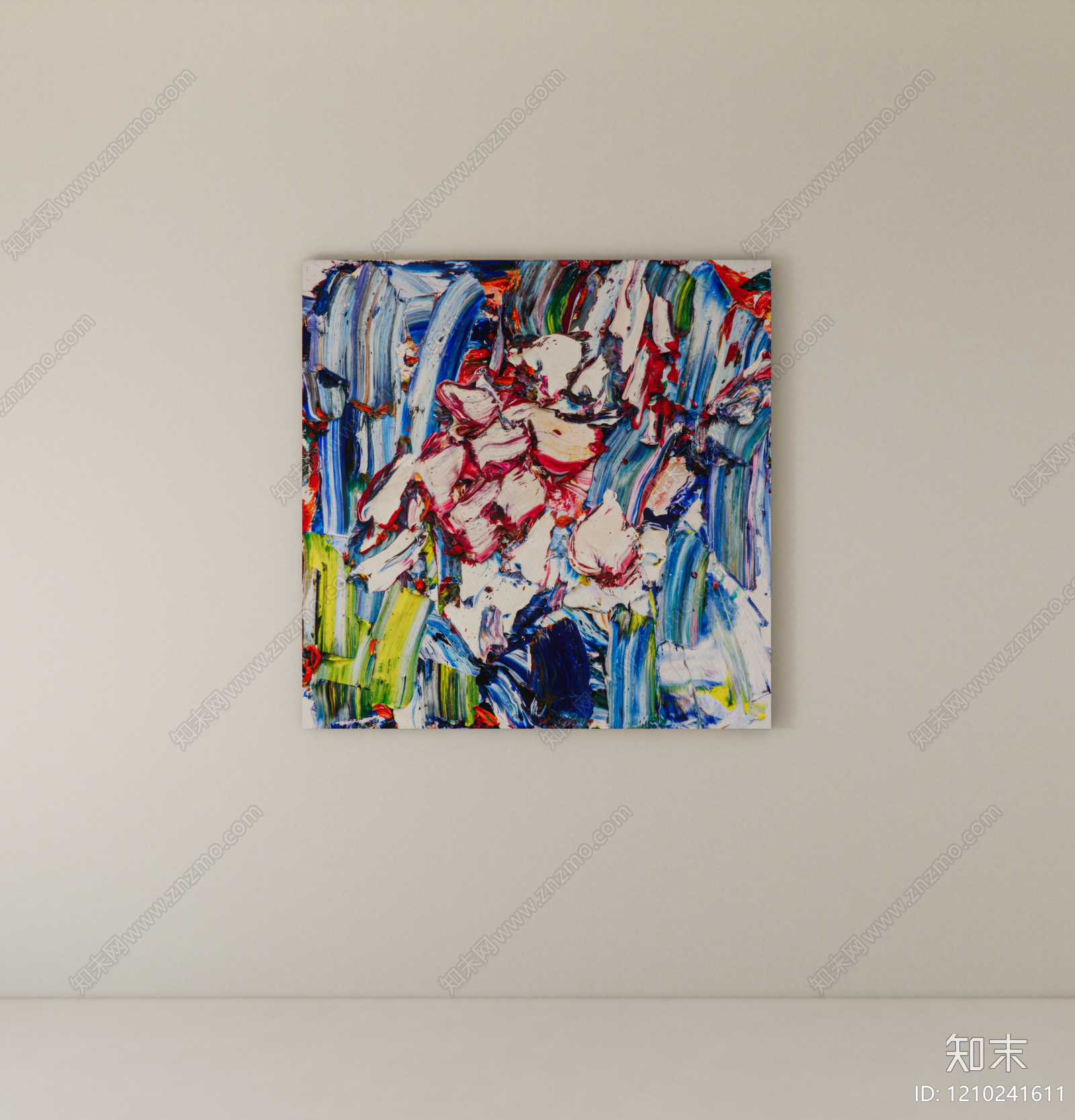 现代挂画SU模型下载【ID:1210241611】
