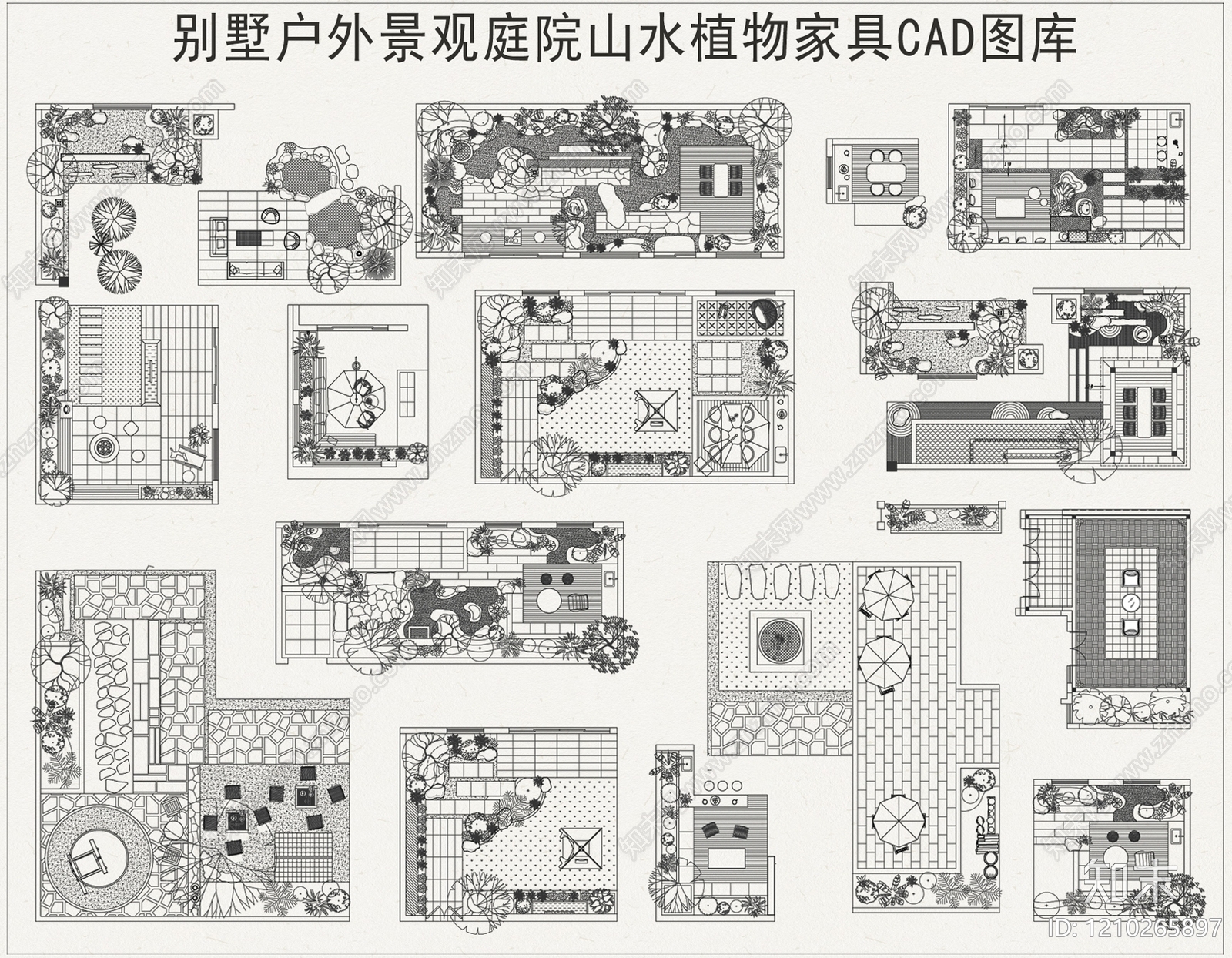 新中式综合景观图库施工图下载【ID:1210265897】