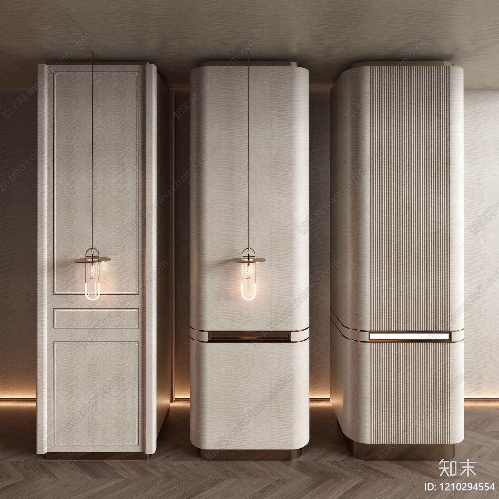 现代轻奢柱子SU模型下载【ID:1210294554】