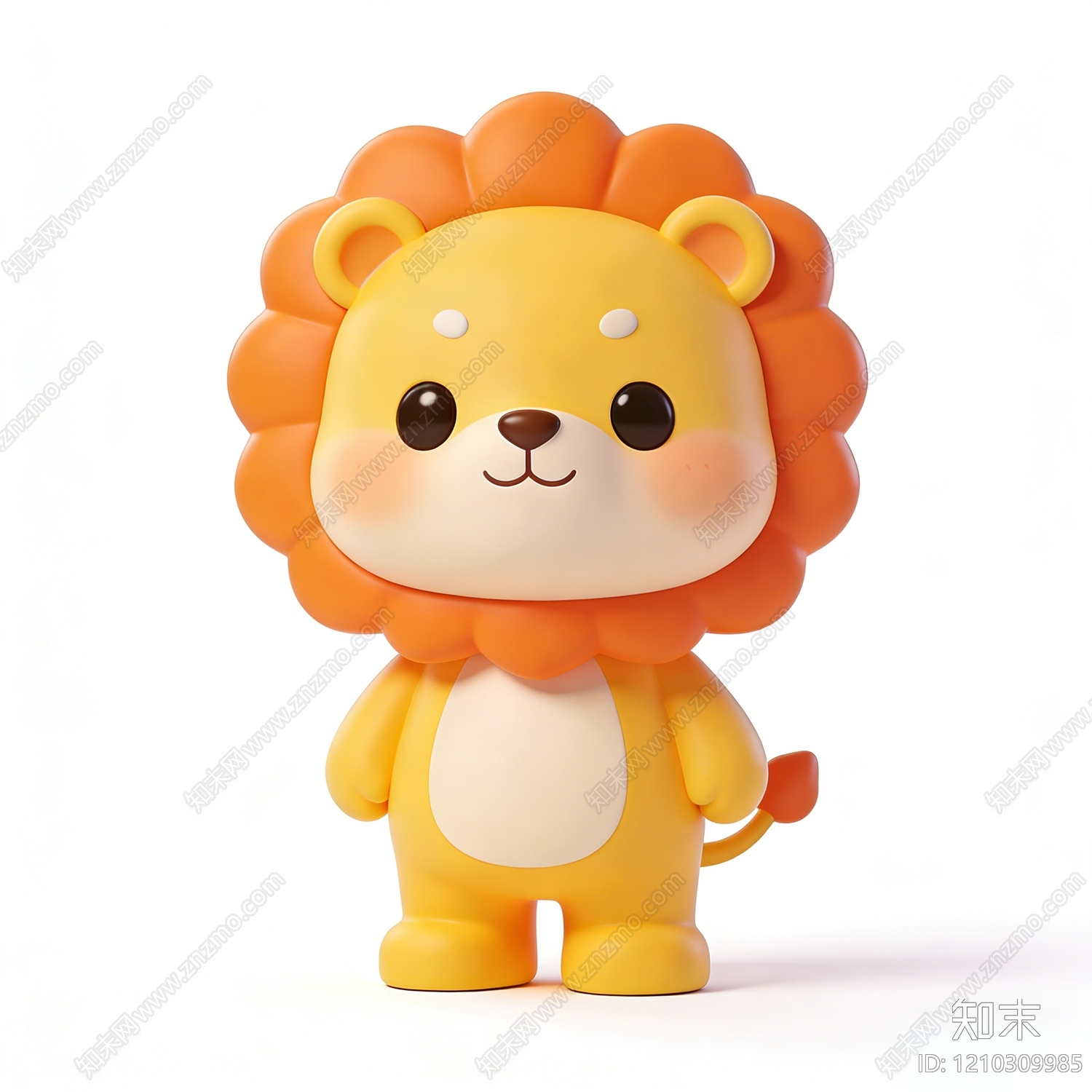 治愈系卡通雕塑摆件3D模型下载【ID:1210309985】