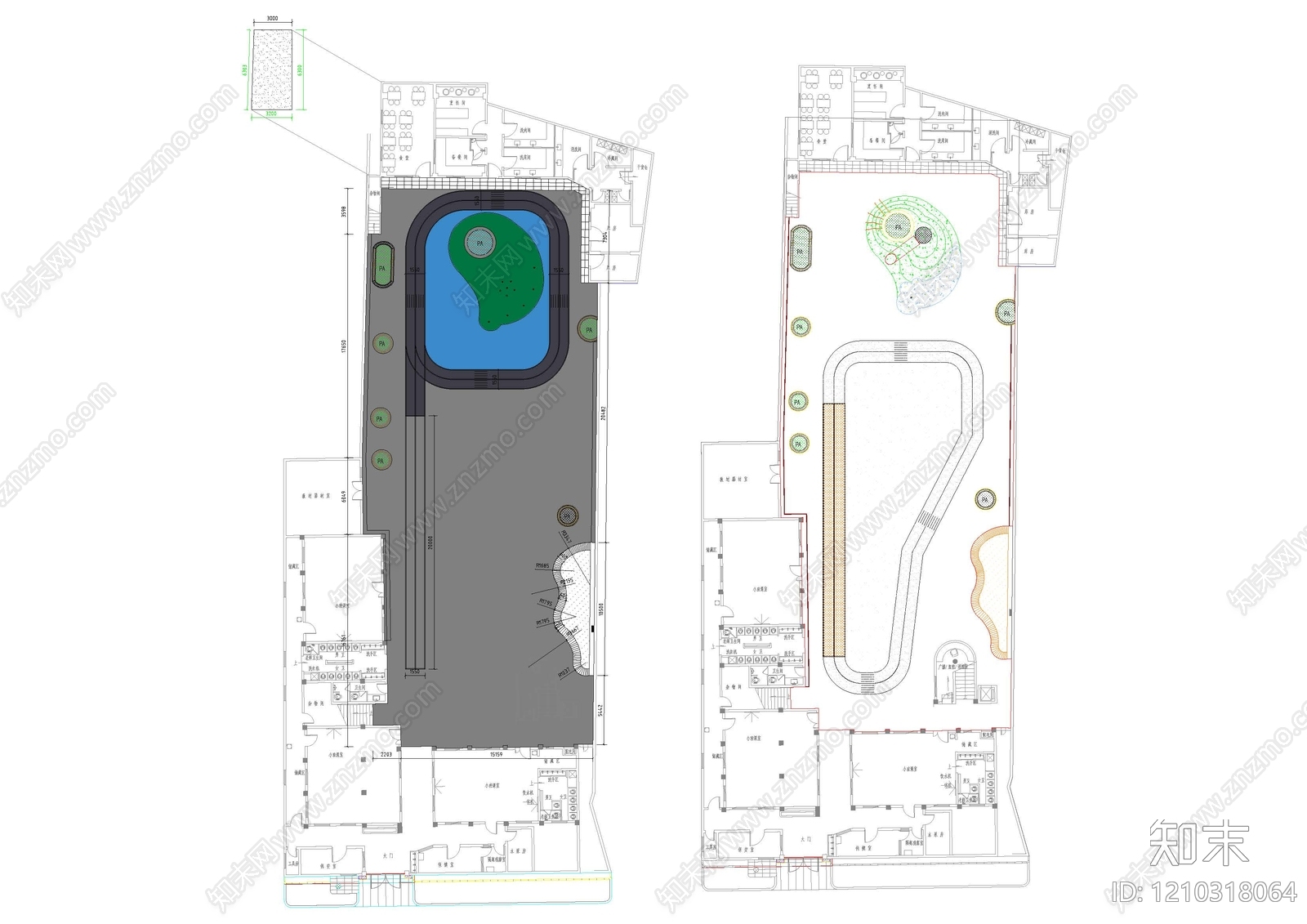 现代幼儿园施工图下载【ID:1210318064】