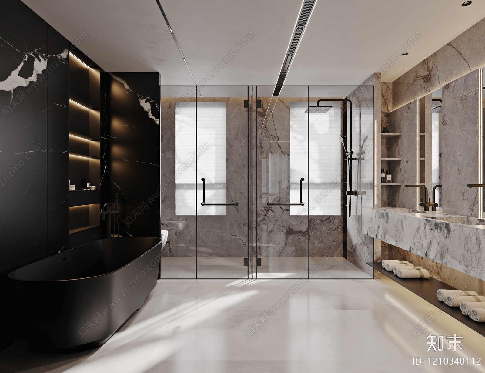 意式极简卫生间3D模型下载【ID:1210340112】