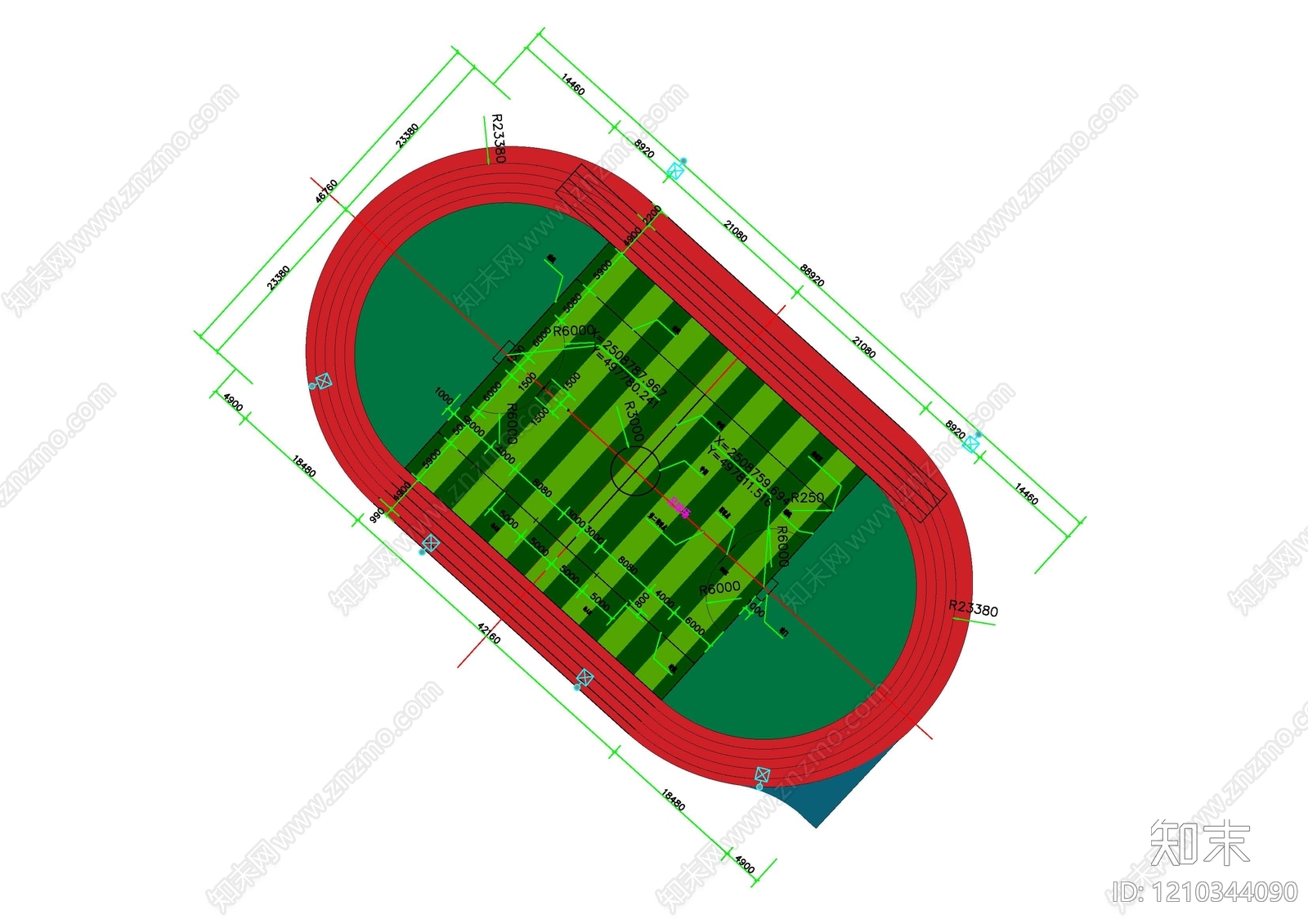 现代其他运动场地施工图下载【ID:1210344090】